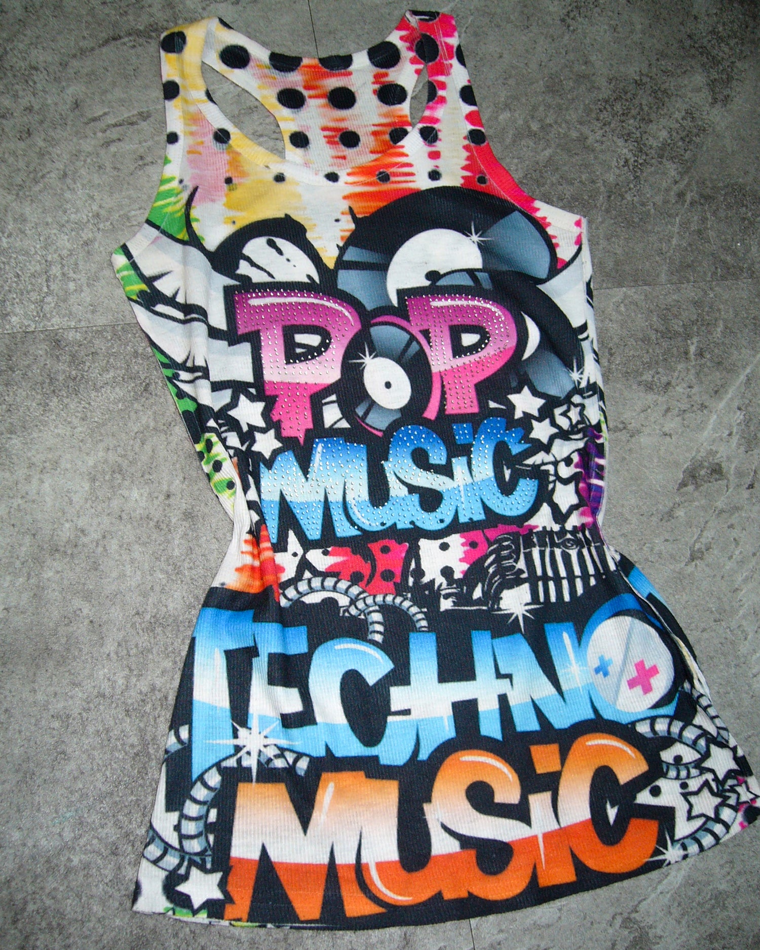 [Vintage] POP MUSIC Sleeveless Top