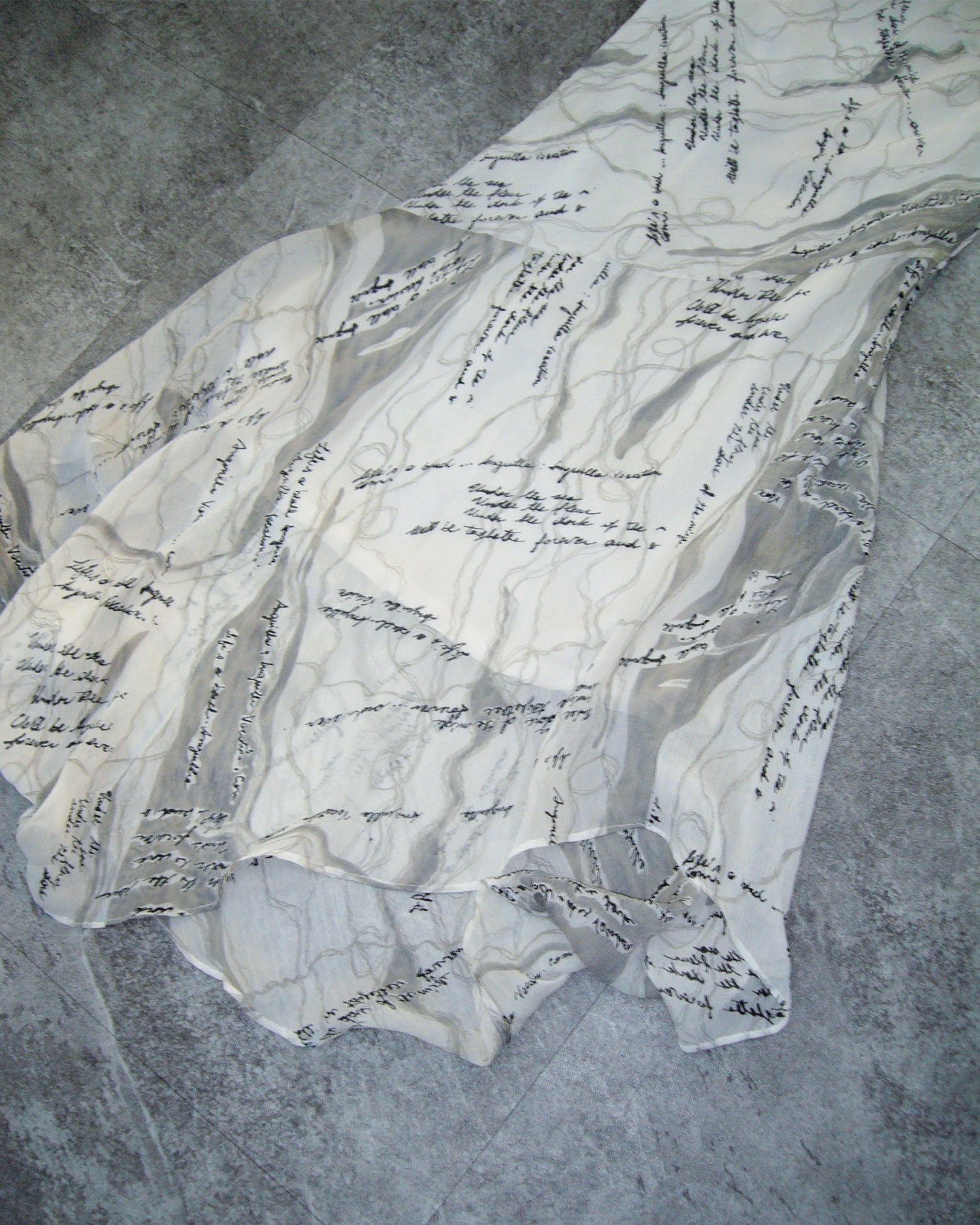 [Vintage] Lettering Flare Long Dress