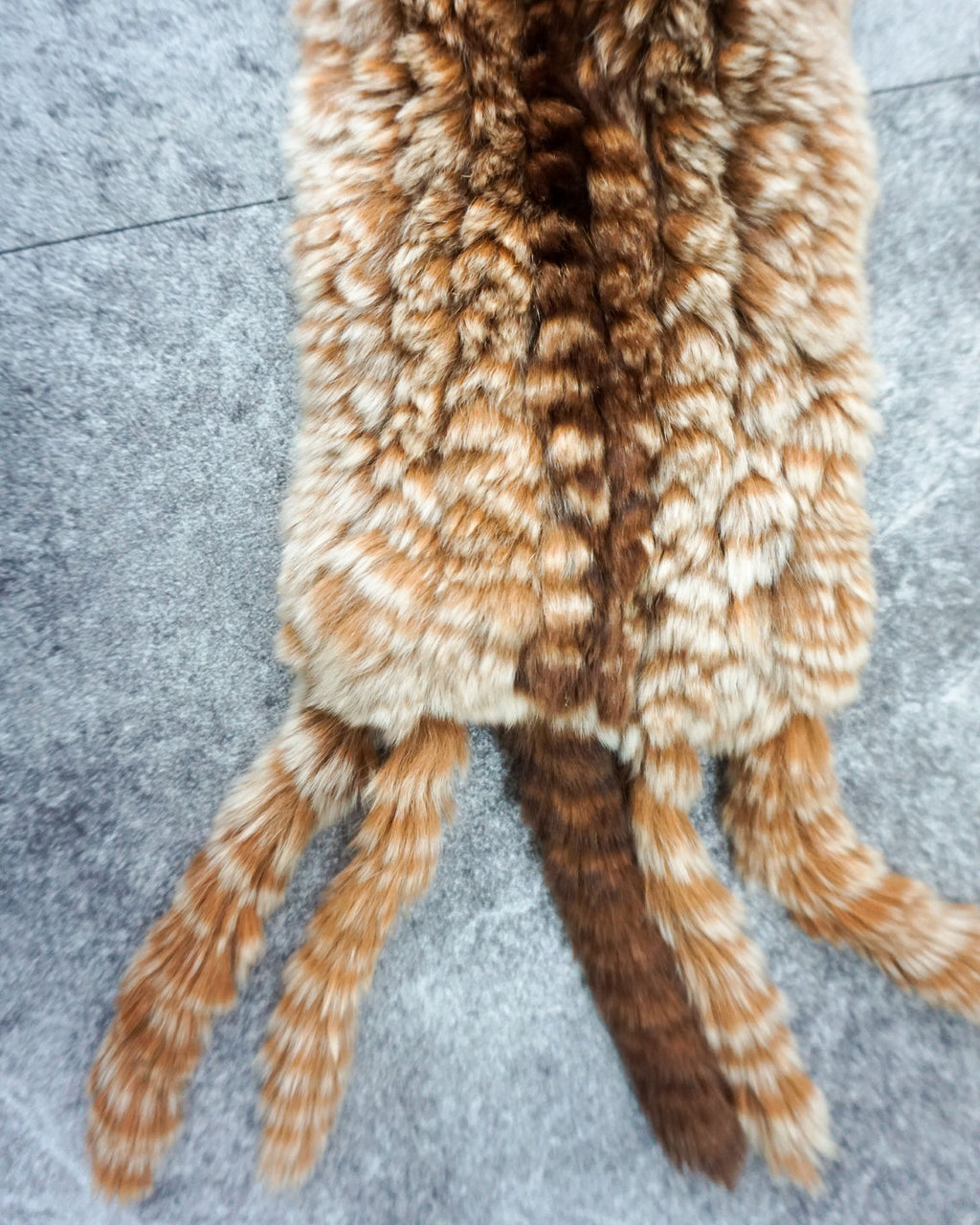 [Vintage] Brown Orange Fur