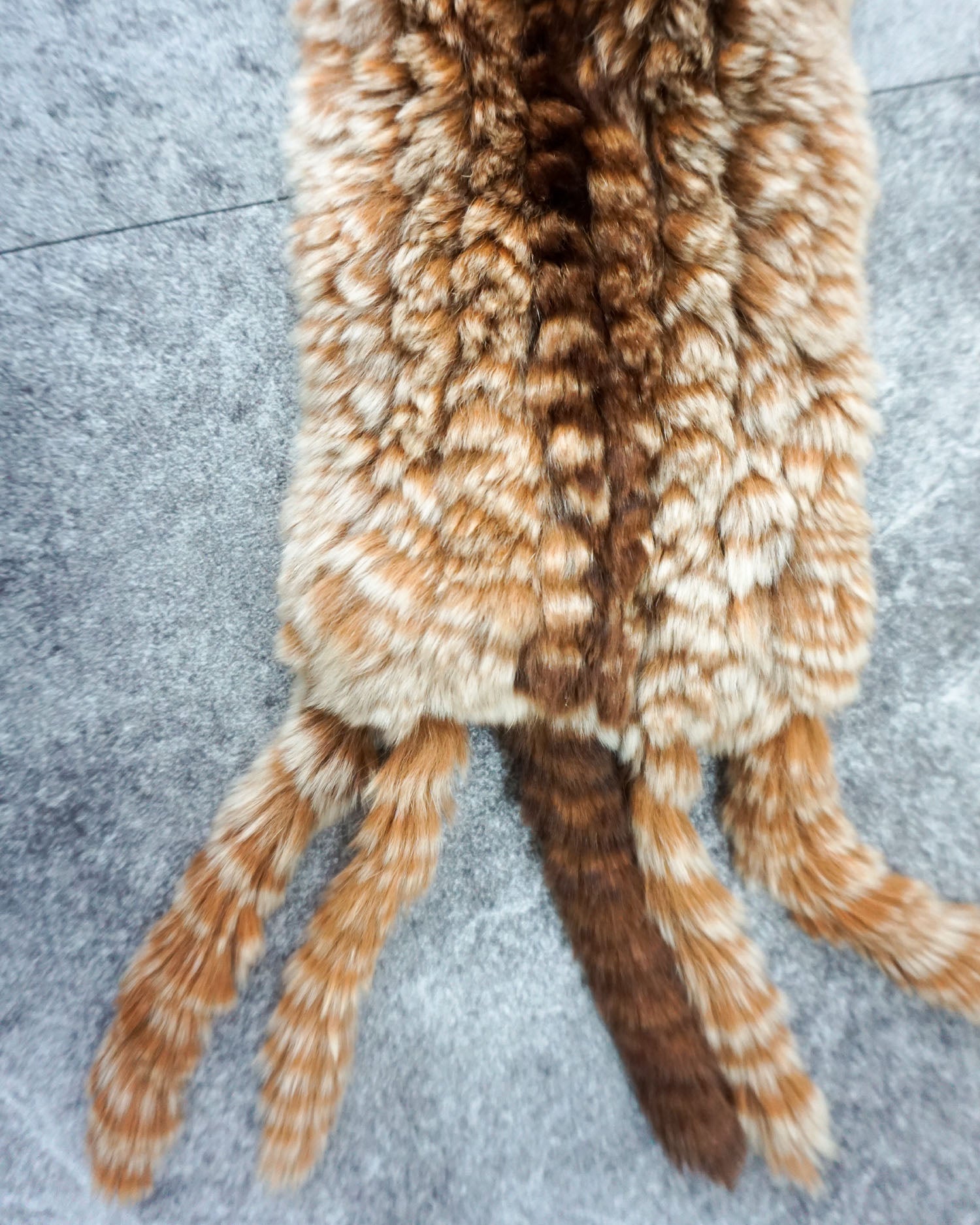 [Vintage] Brown Orange Fur