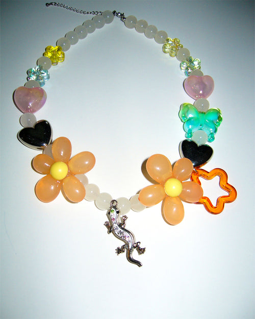 [SukiSuki] Daisy Lizard Necklace