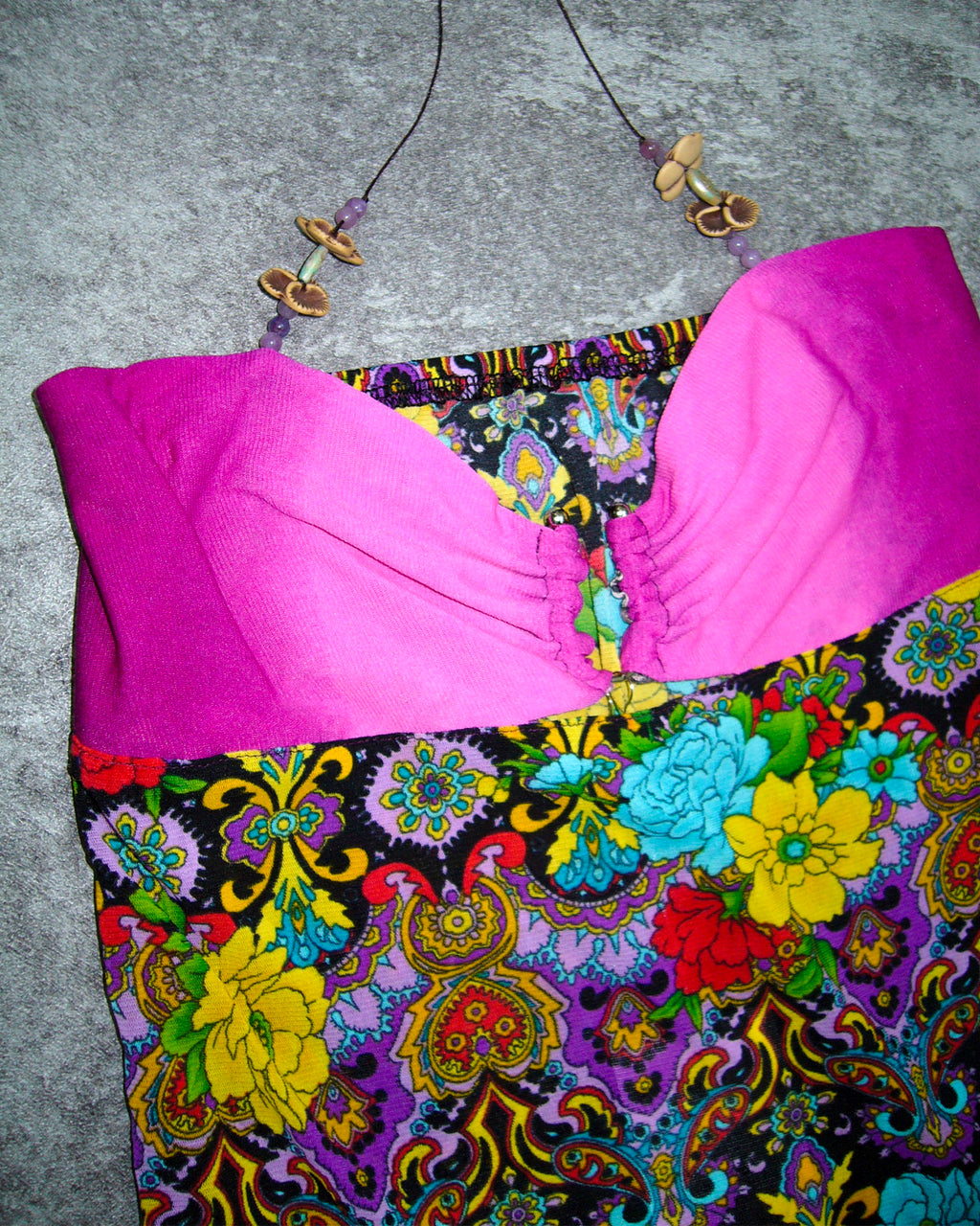 [Vintage] Flower Beads Top