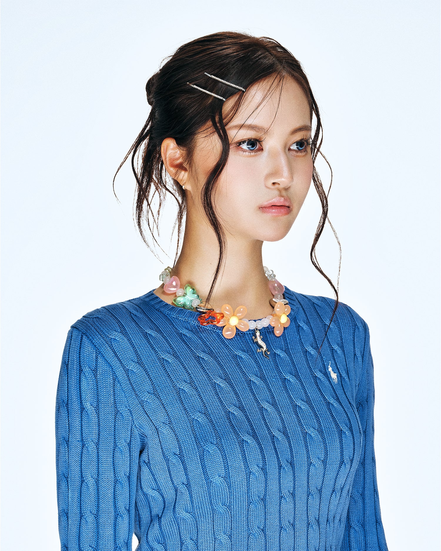 [SukiSuki] Daisy Lizard Necklace