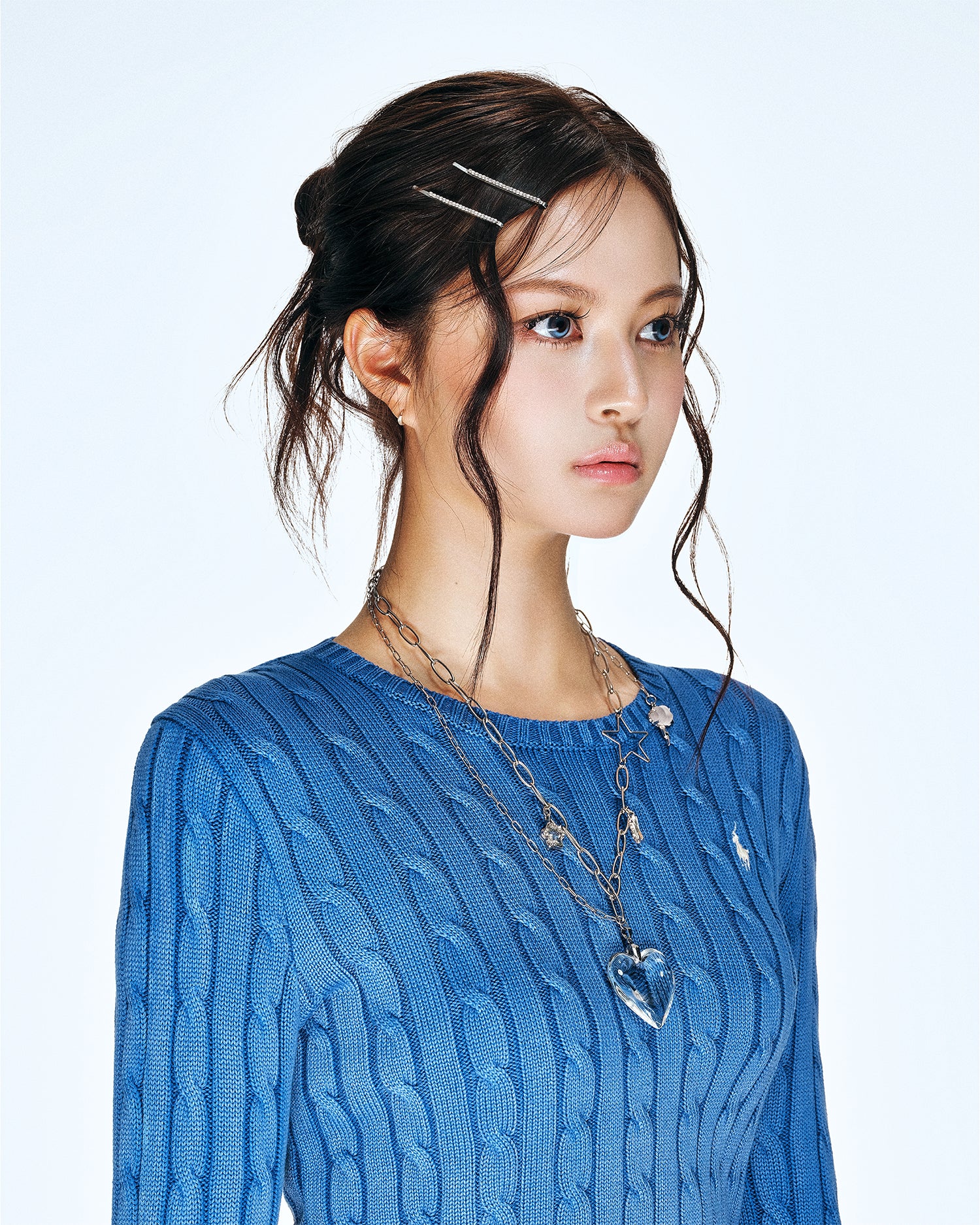 [SukiSuki] Clear Heart Necklace