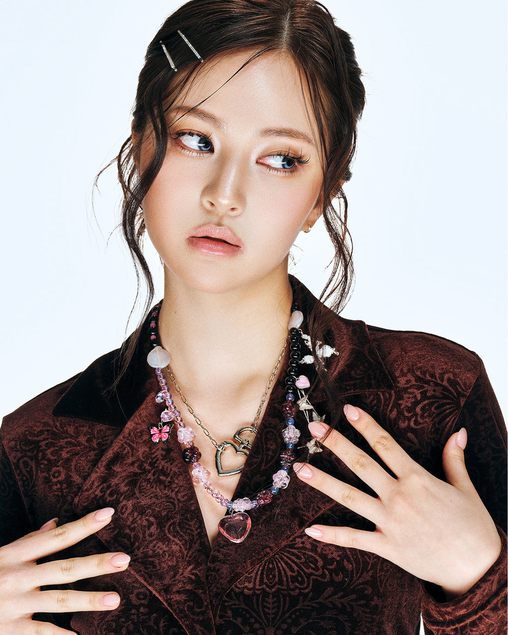 [SukiSuki] Flower Garden Heart Necklace