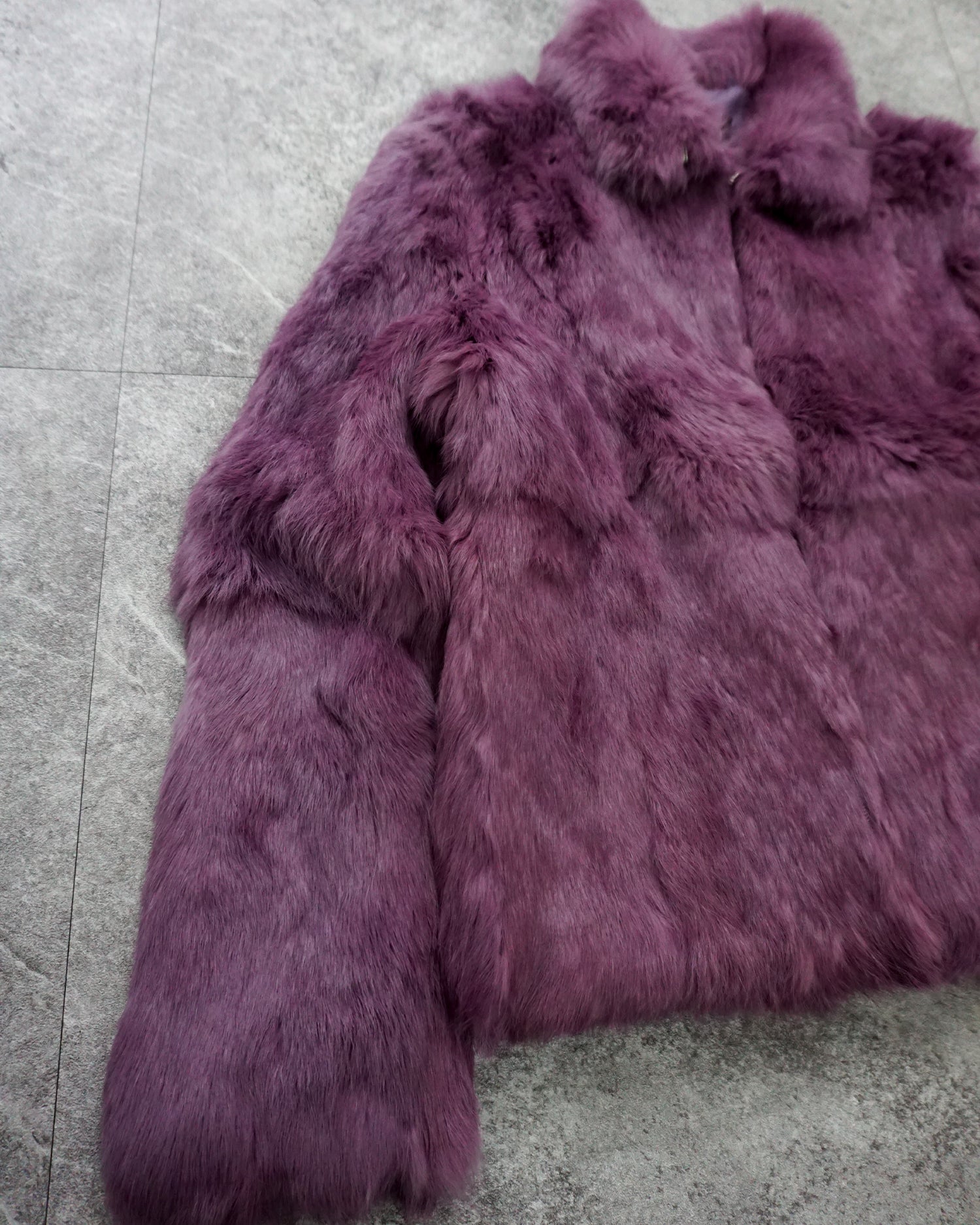 [Vintage] Durera Purple fur coat