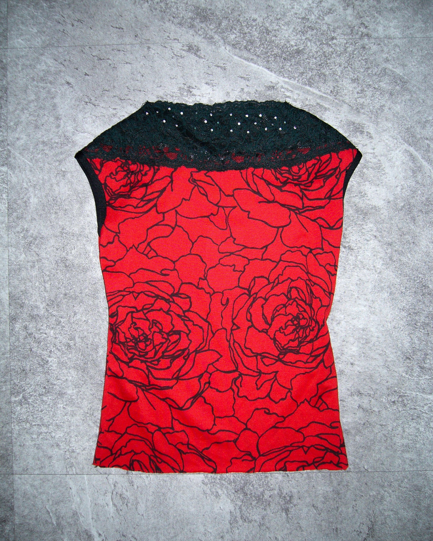 [Vintage] Rose Lace Top