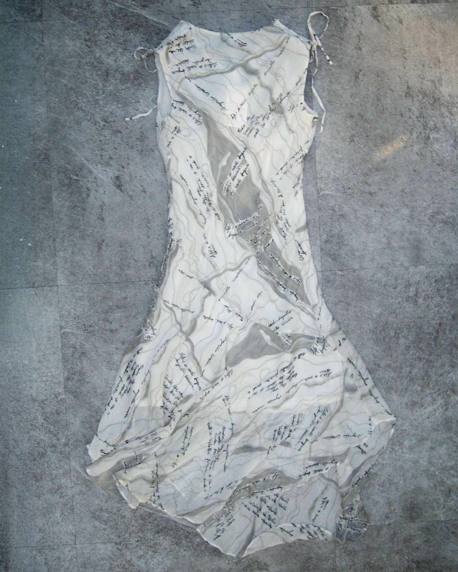 [Vintage] Lettering Flare Long Dress