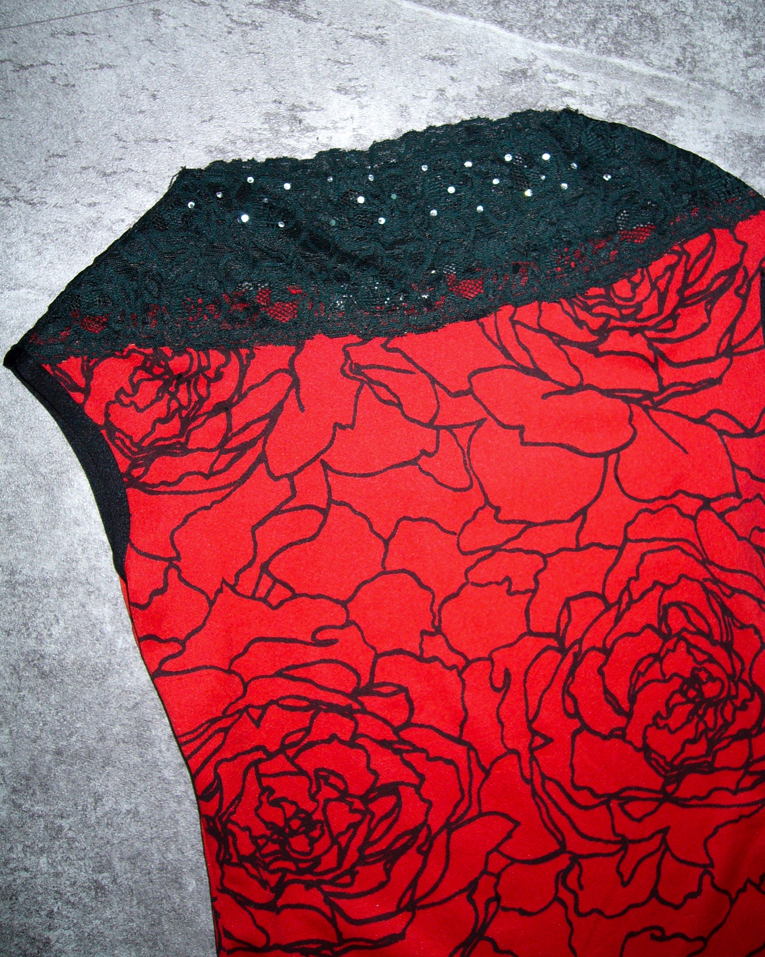 [Vintage] Rose Lace Top
