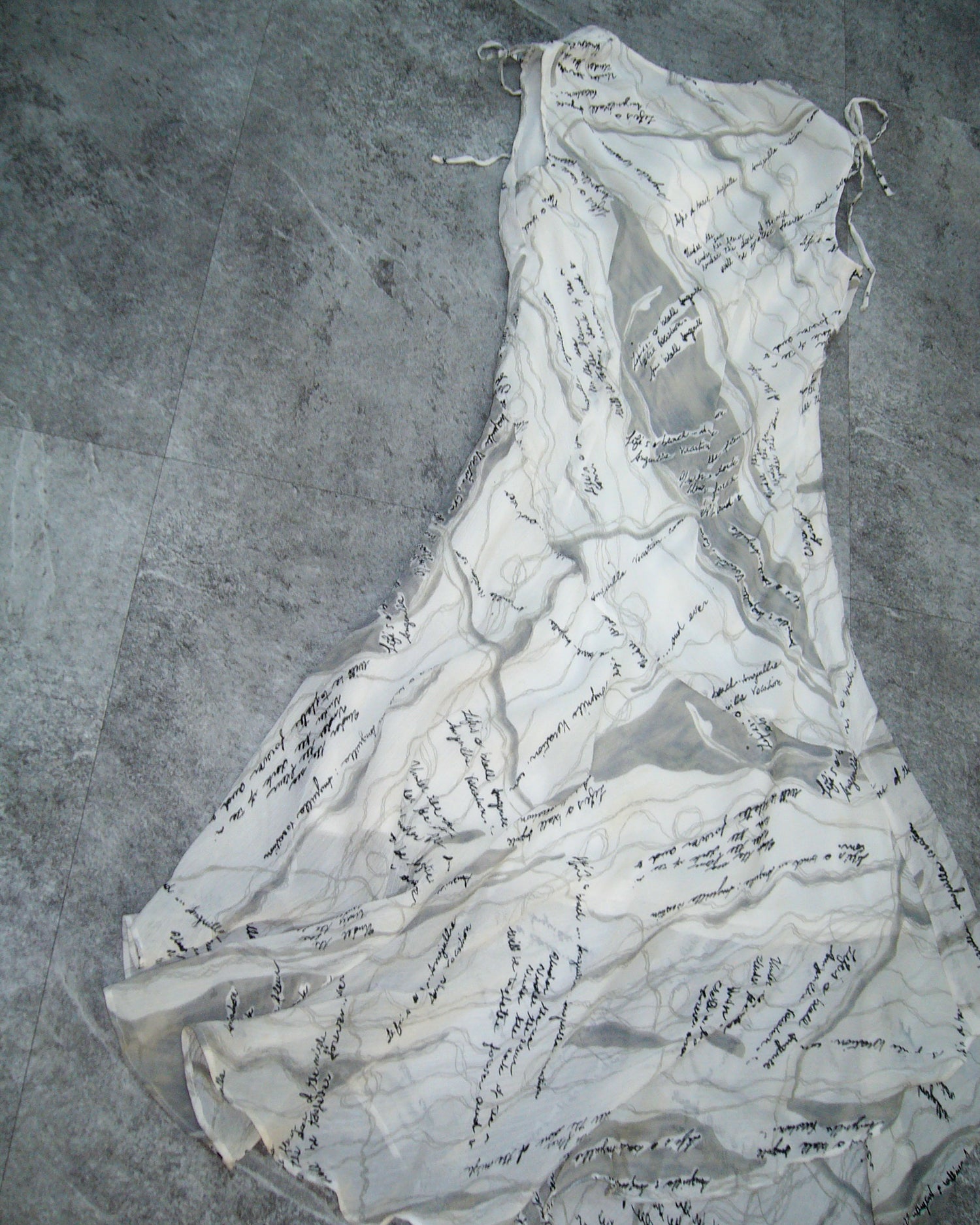 [Vintage] Lettering Flare Long Dress