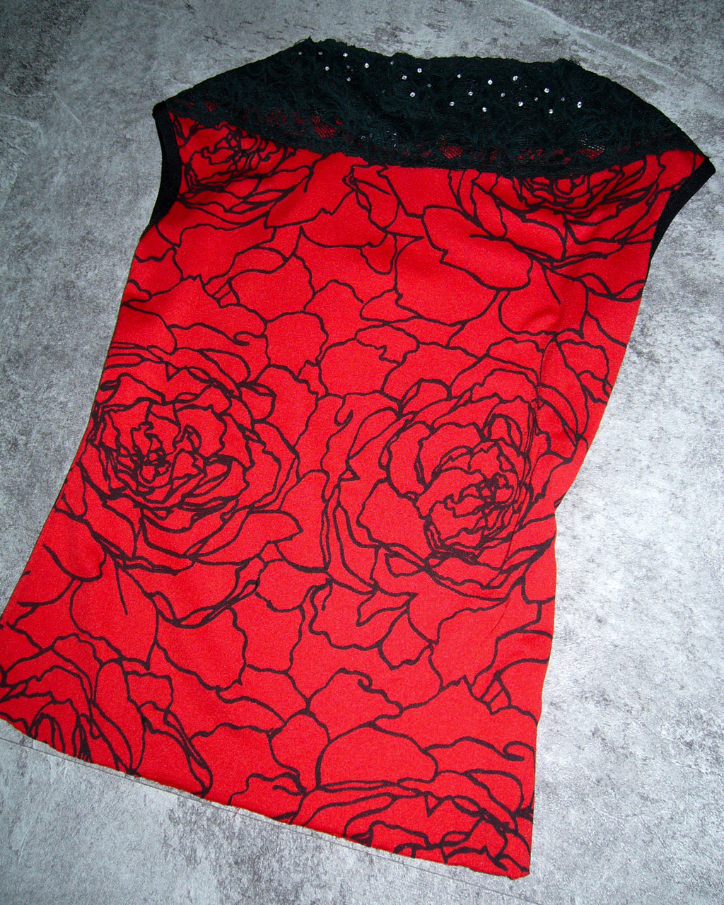 [Vintage] Rose Lace Top