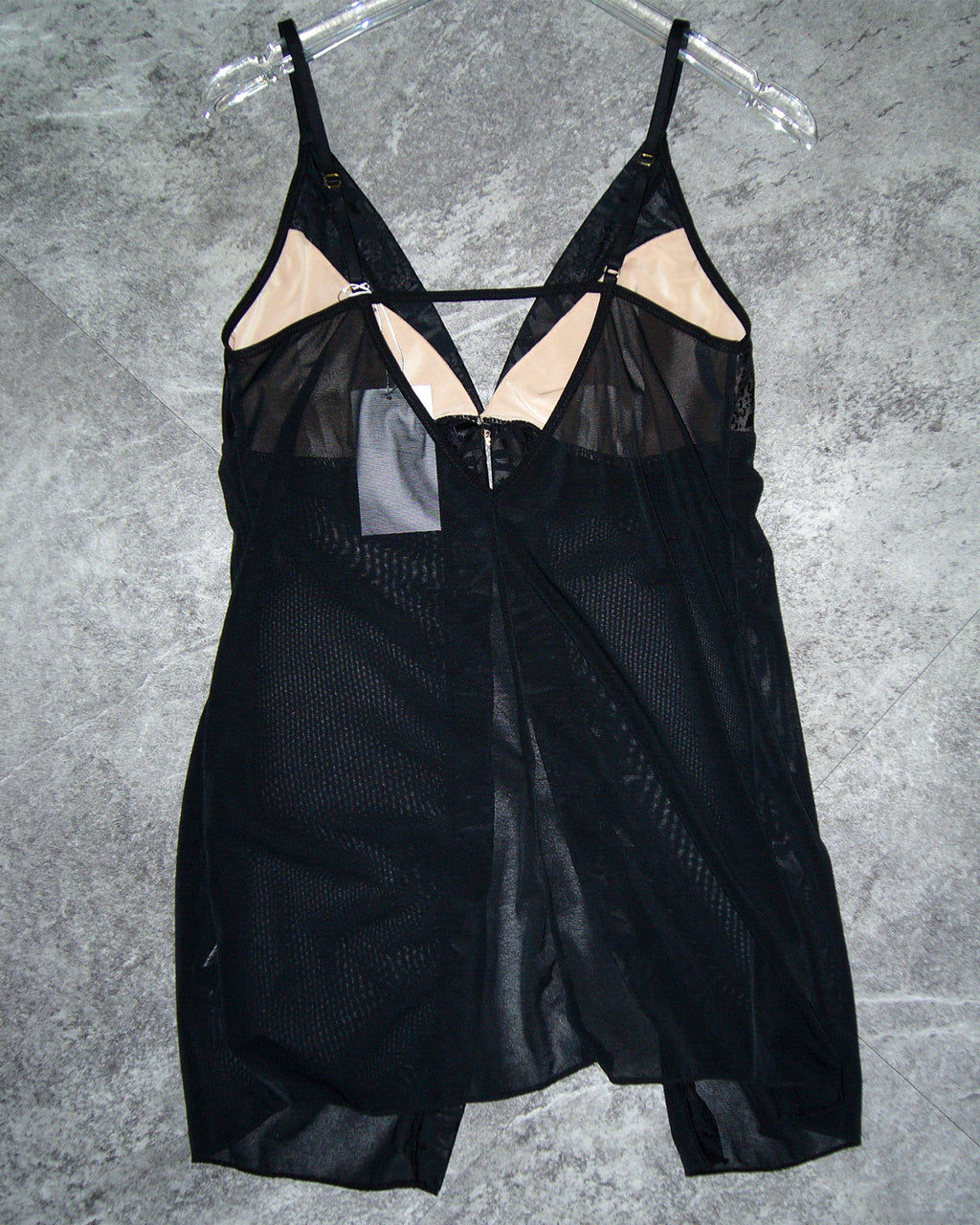 [Vintage] Black Sheer Leopard Top