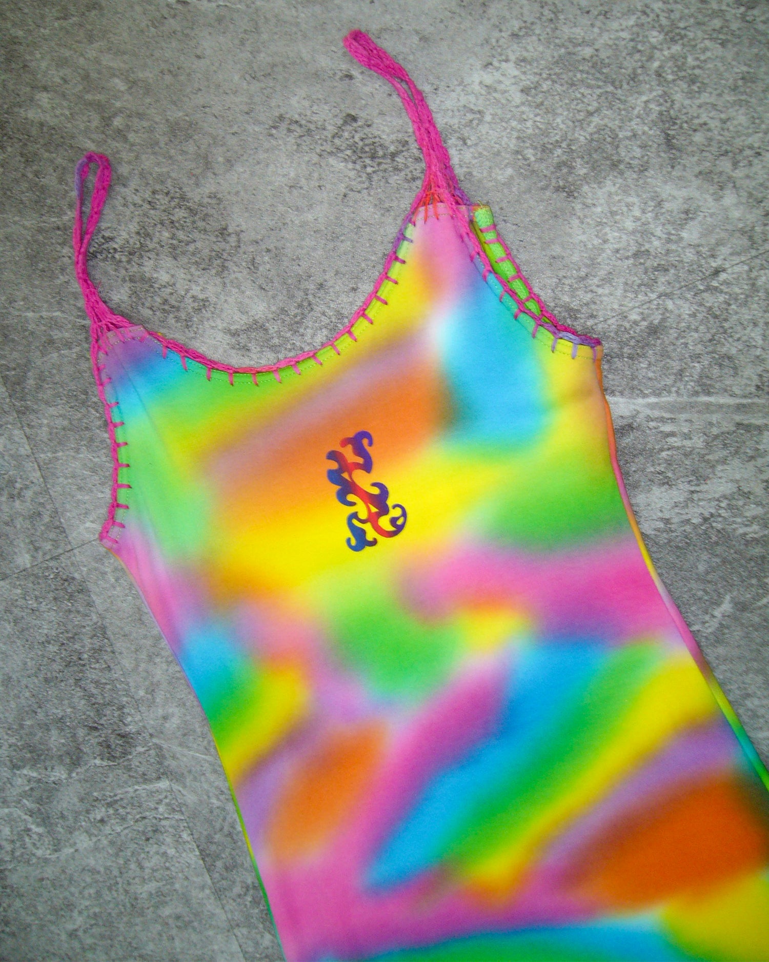 [Vintage] Rainbow Dying Long Dress