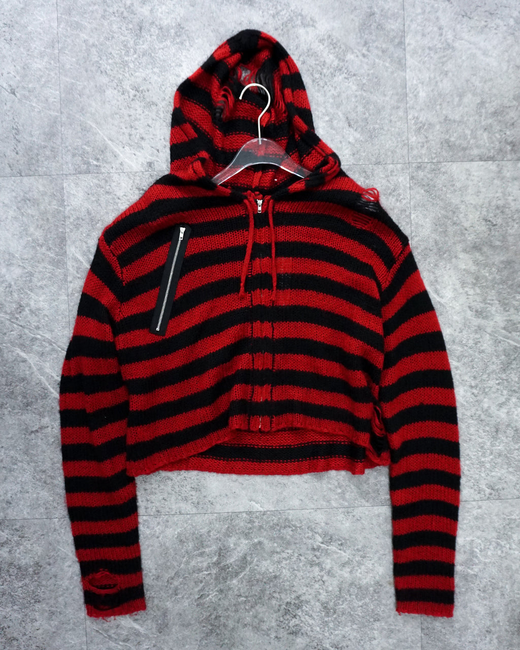 [Vintage] Red Stripe Hoodie