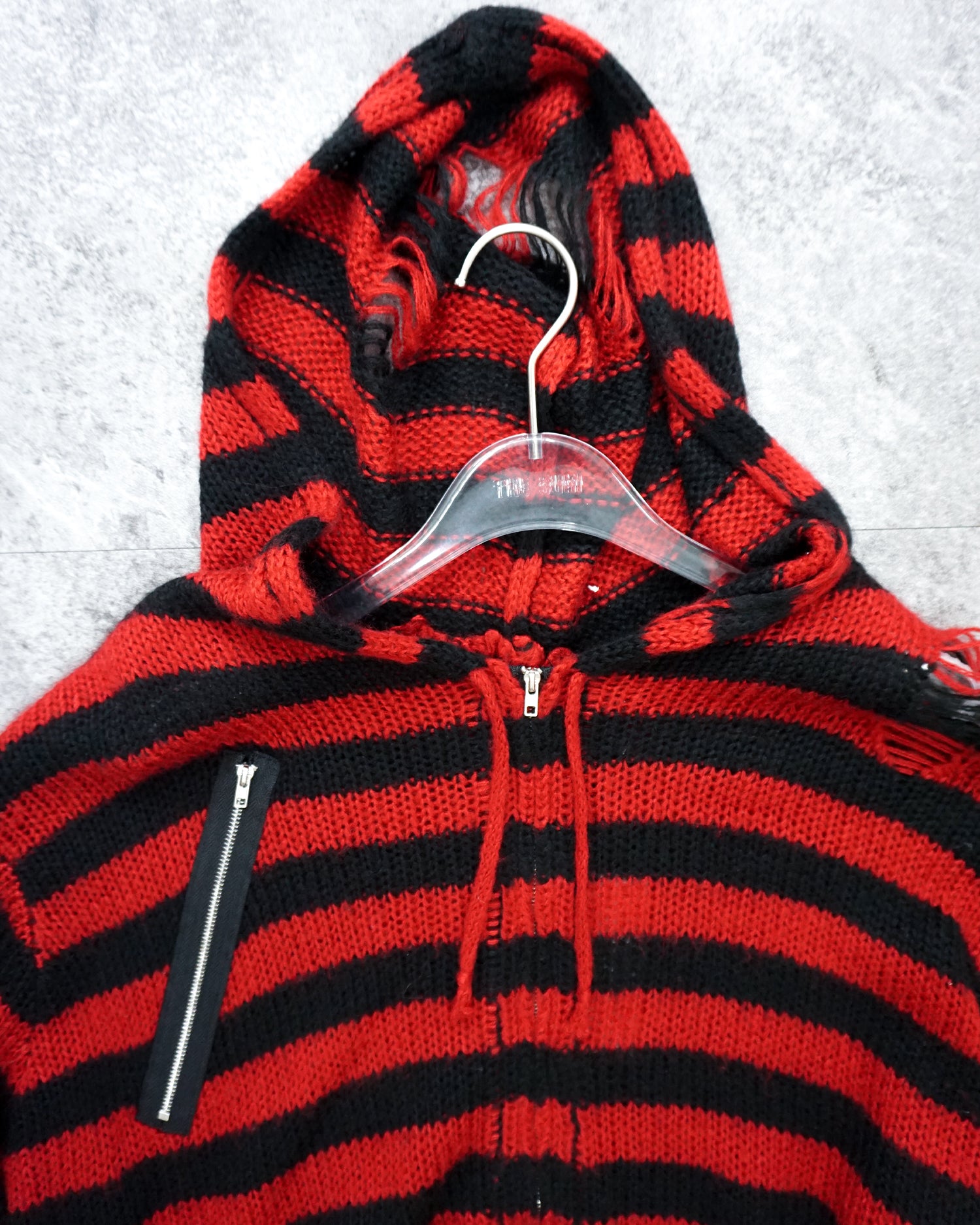 [Vintage] Red Stripe Hoodie