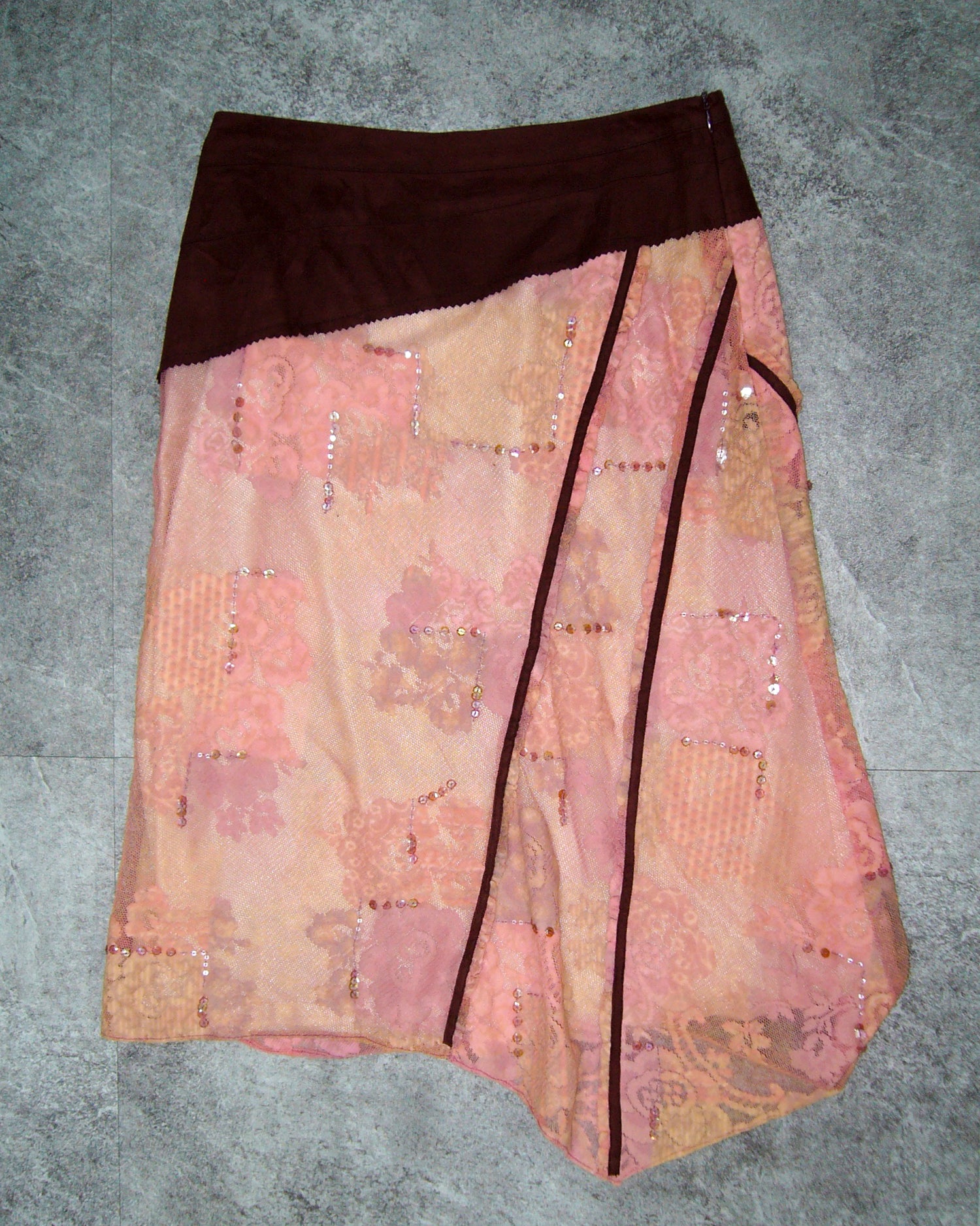 [Vintage] Mesh Layered Flower Skirt