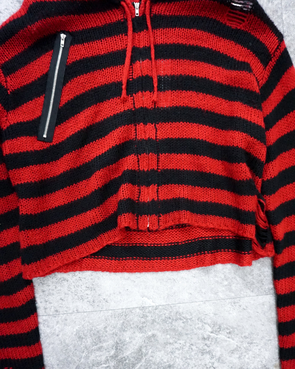 [Vintage] Red Stripe Hoodie