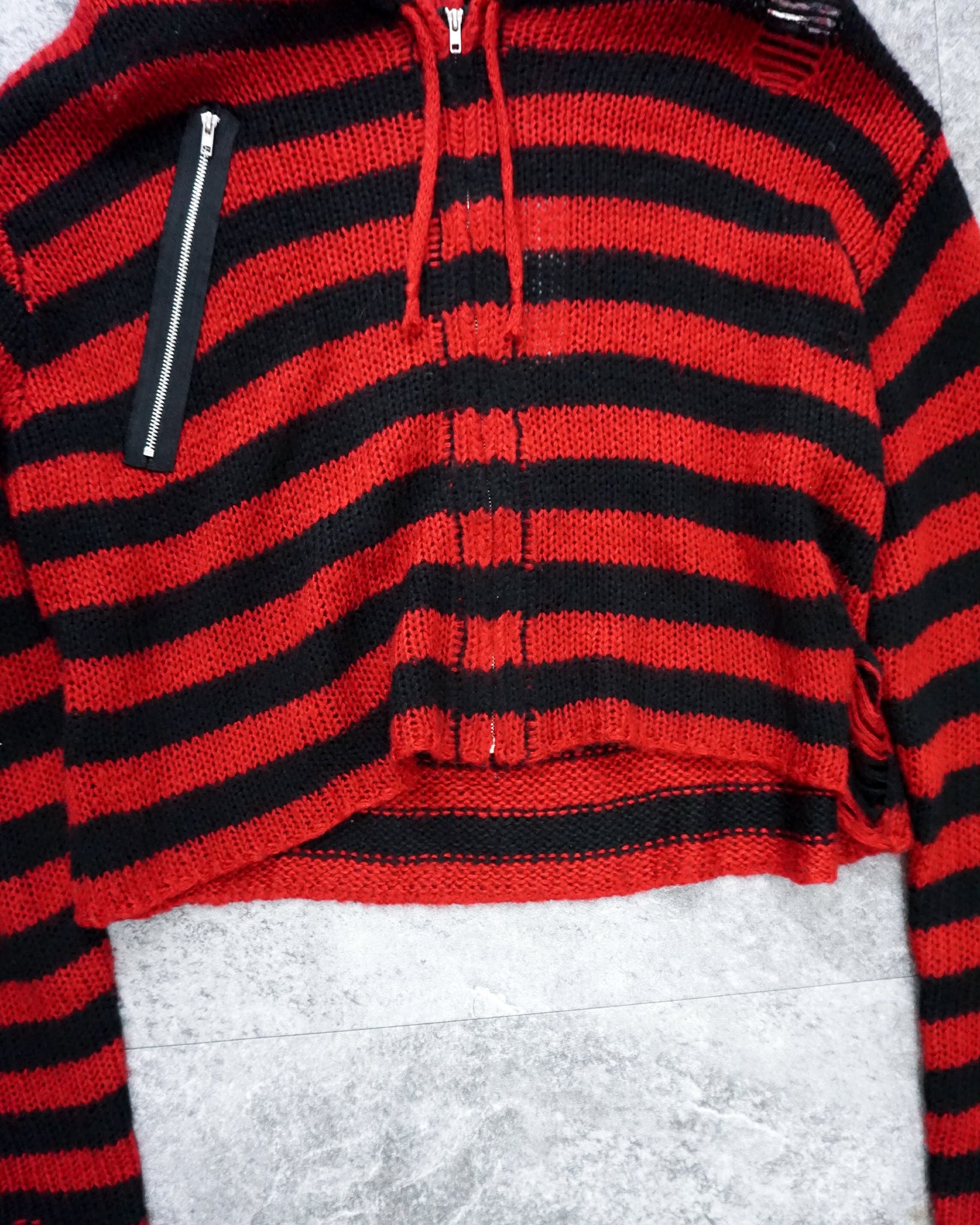 [Vintage] Red Stripe Hoodie