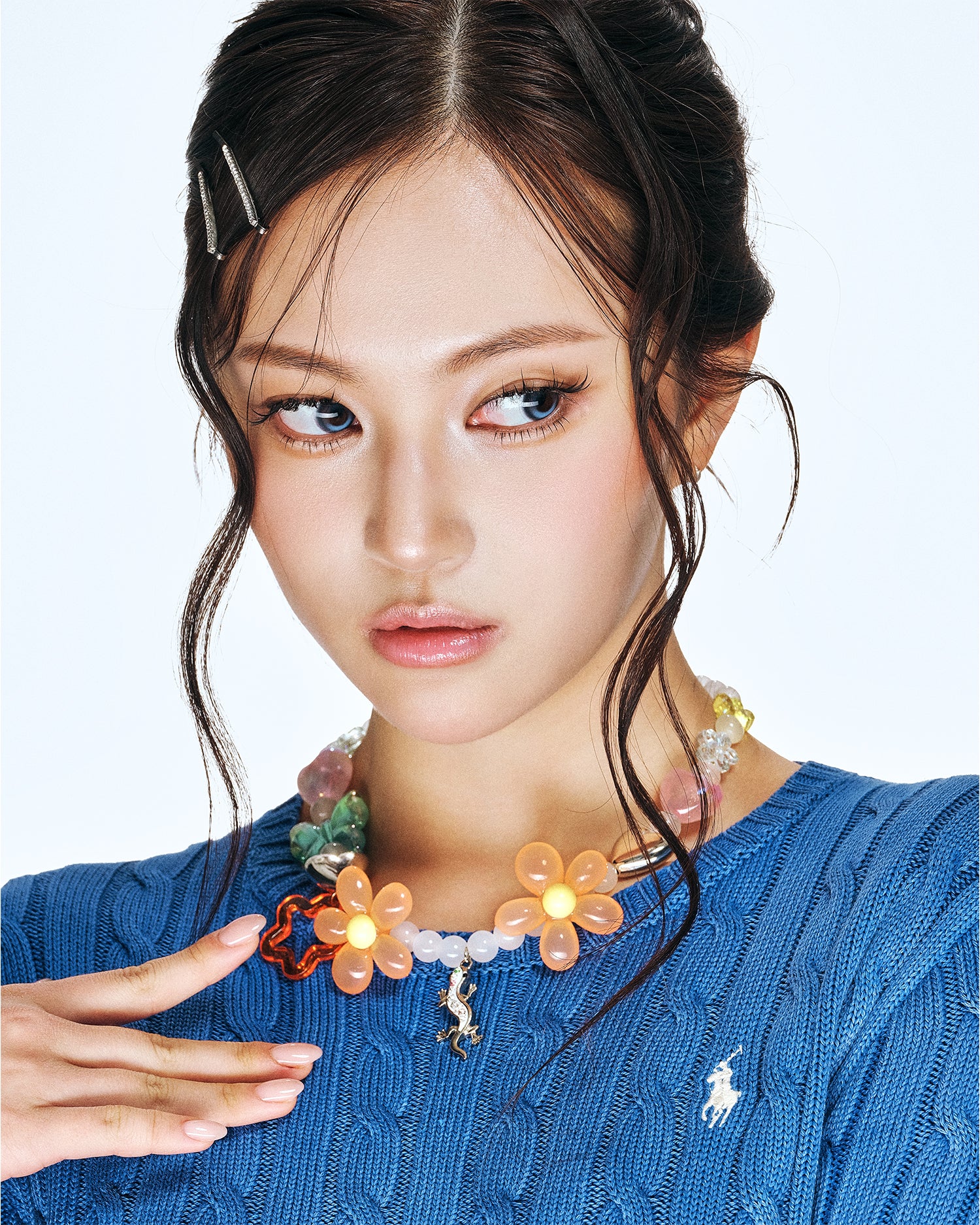 [SukiSuki] Daisy Lizard Necklace