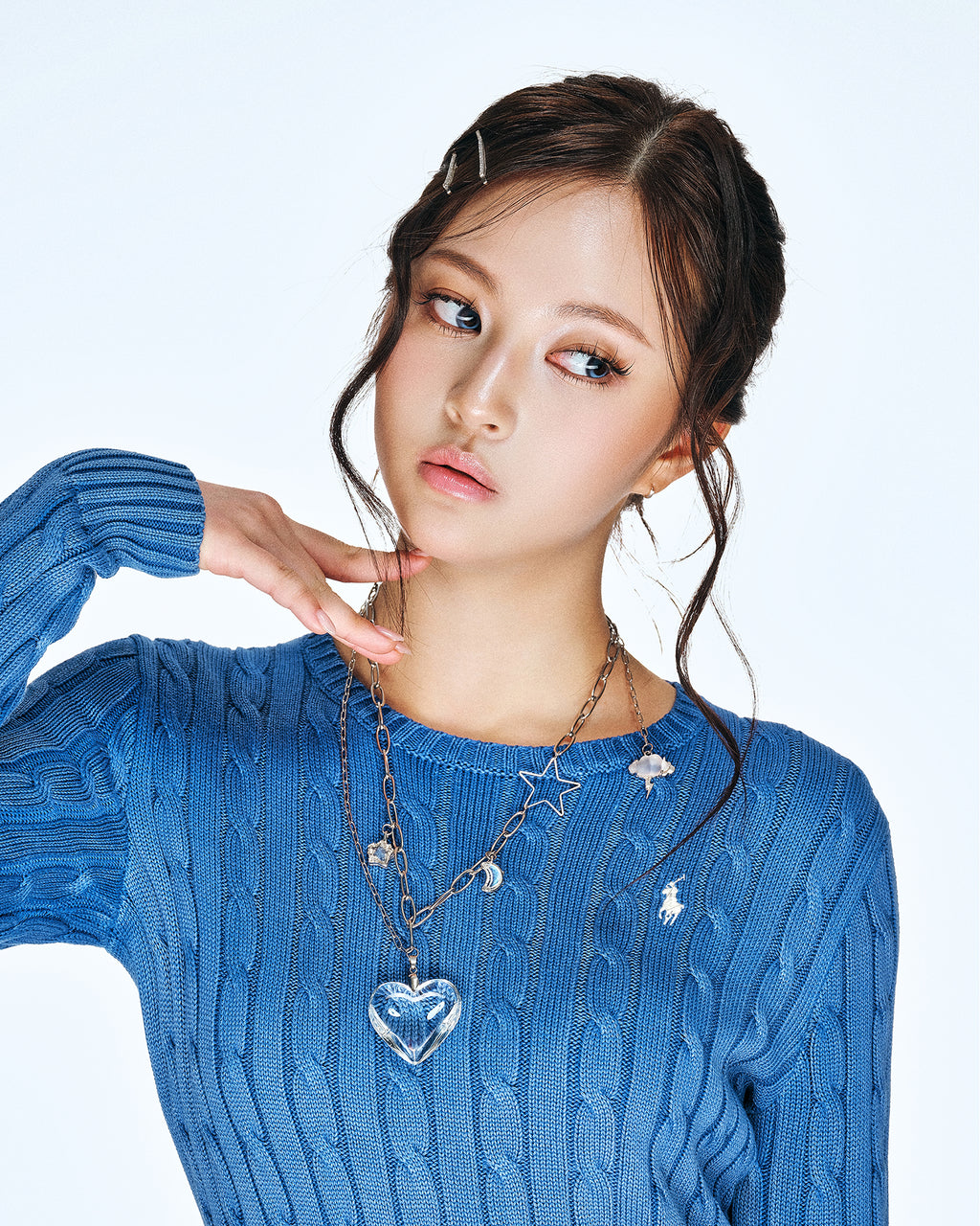 [SukiSuki] Clear Heart Necklace