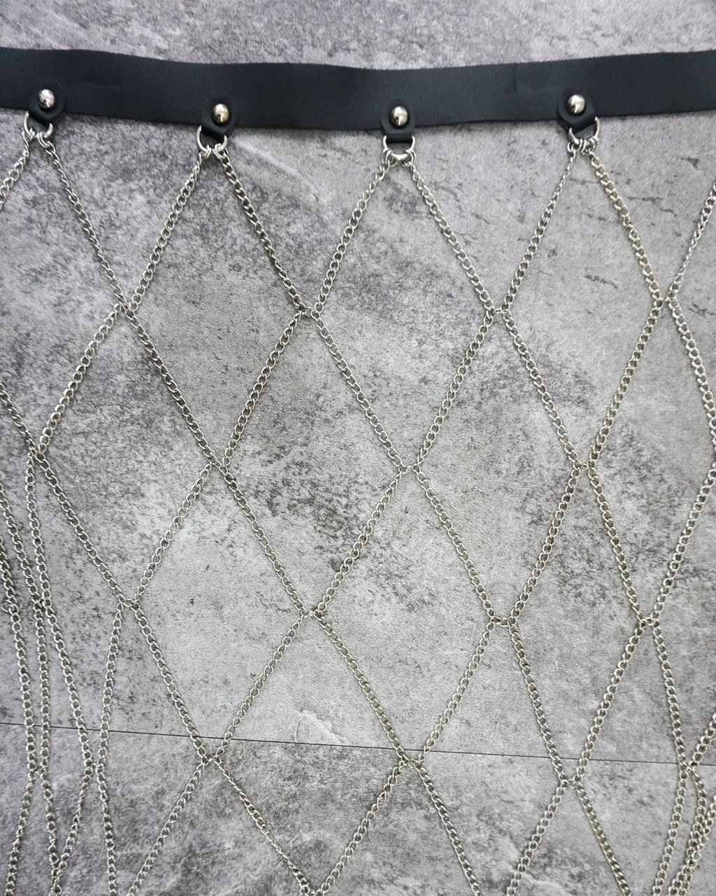 [Vintage] Leather Chain Belt