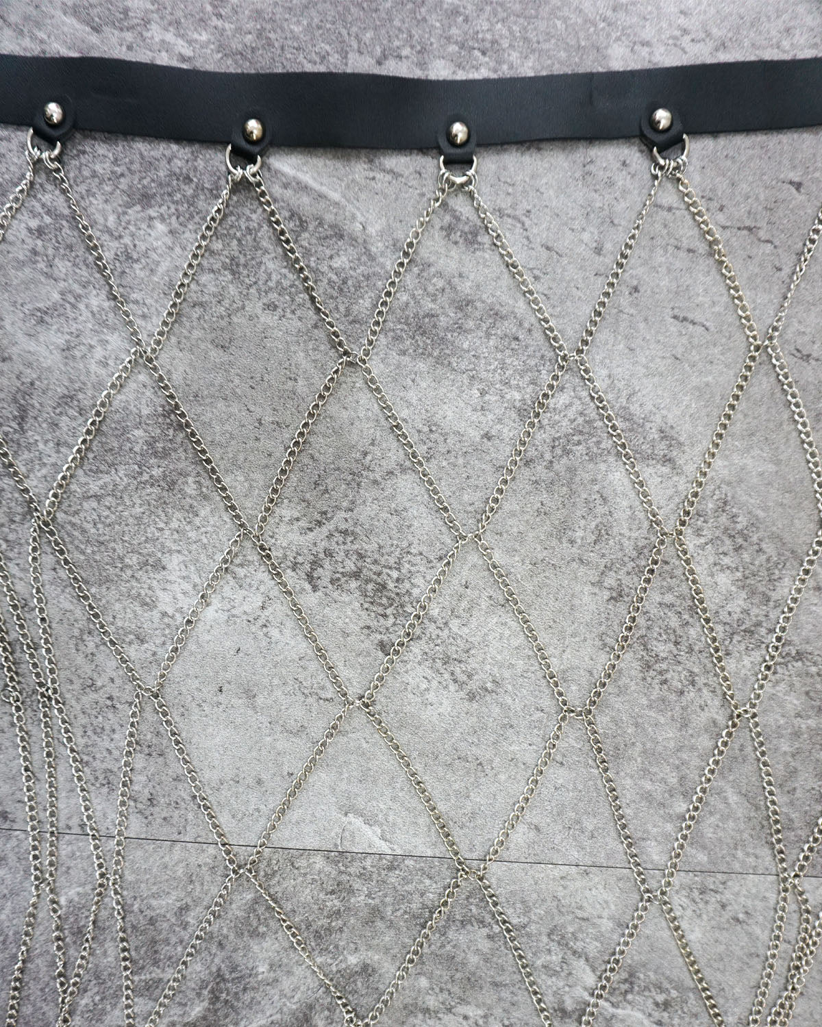 [Vintage] Leather Chain Belt