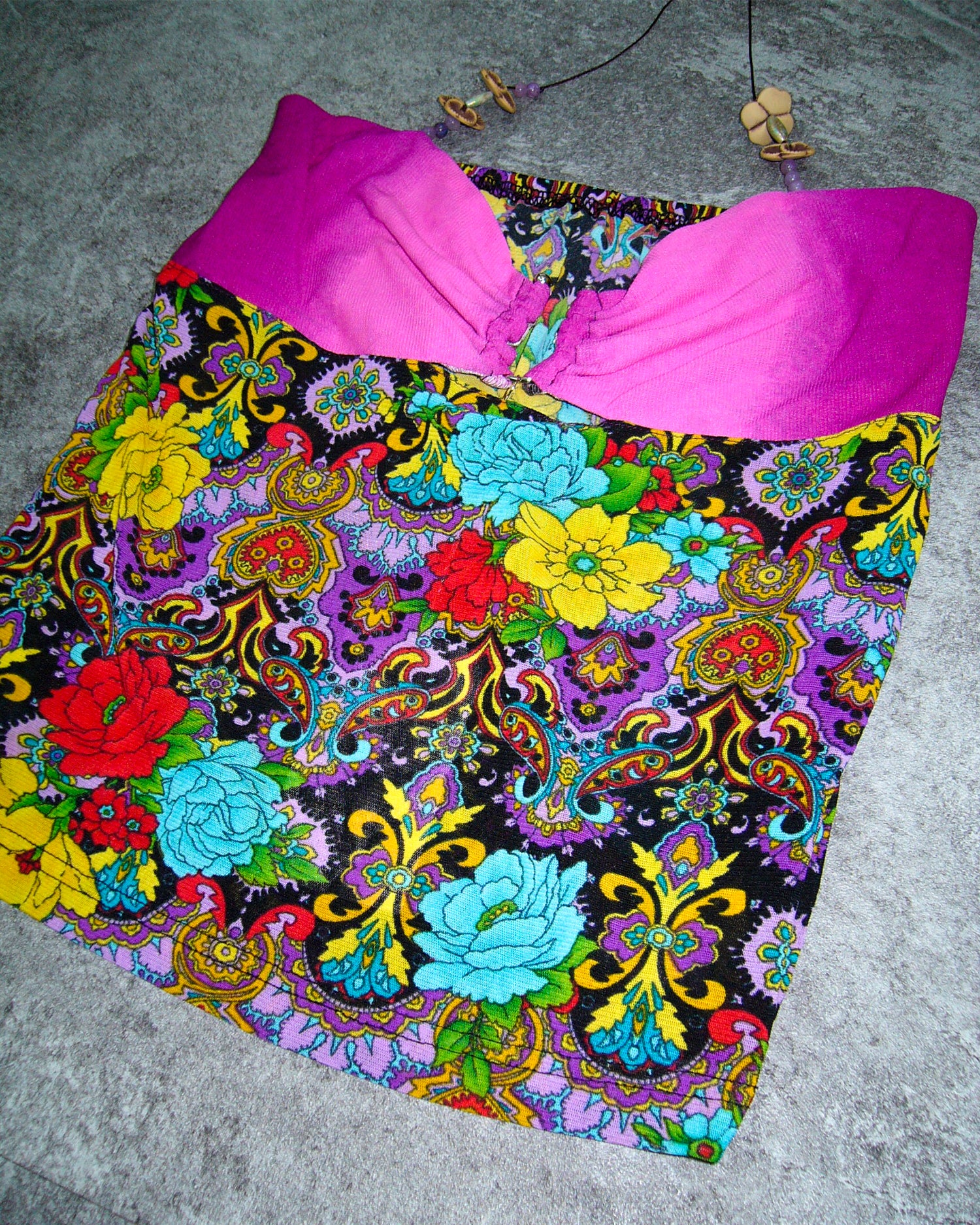 [Vintage] Flower Beads Top