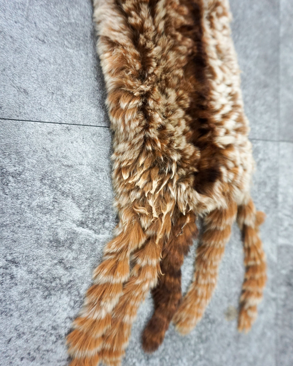 [Vintage] Brown Orange Fur