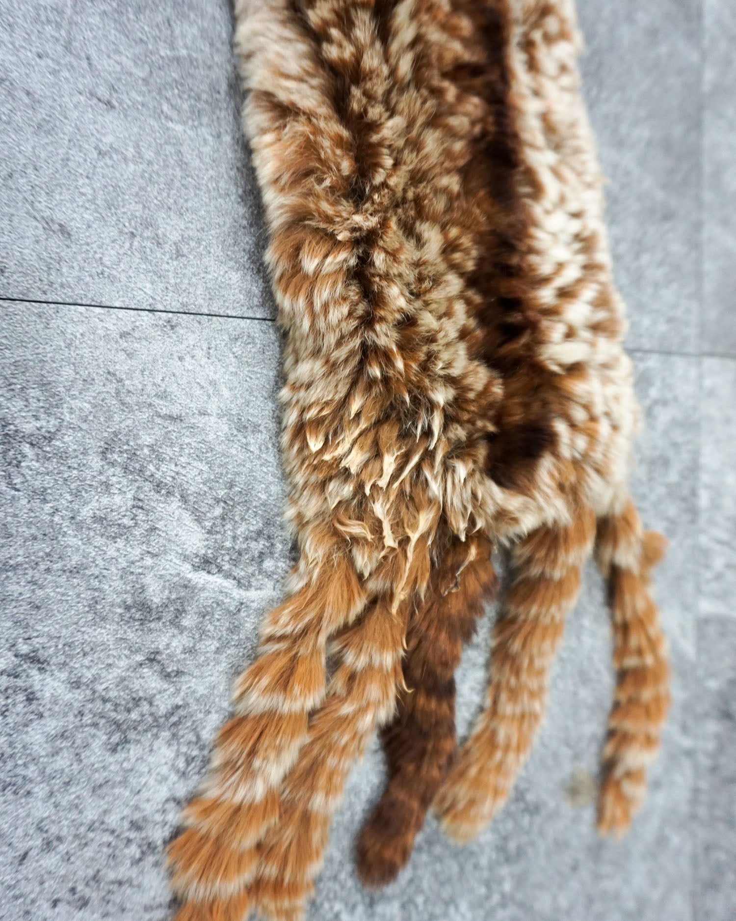 [Vintage] Brown Orange Fur