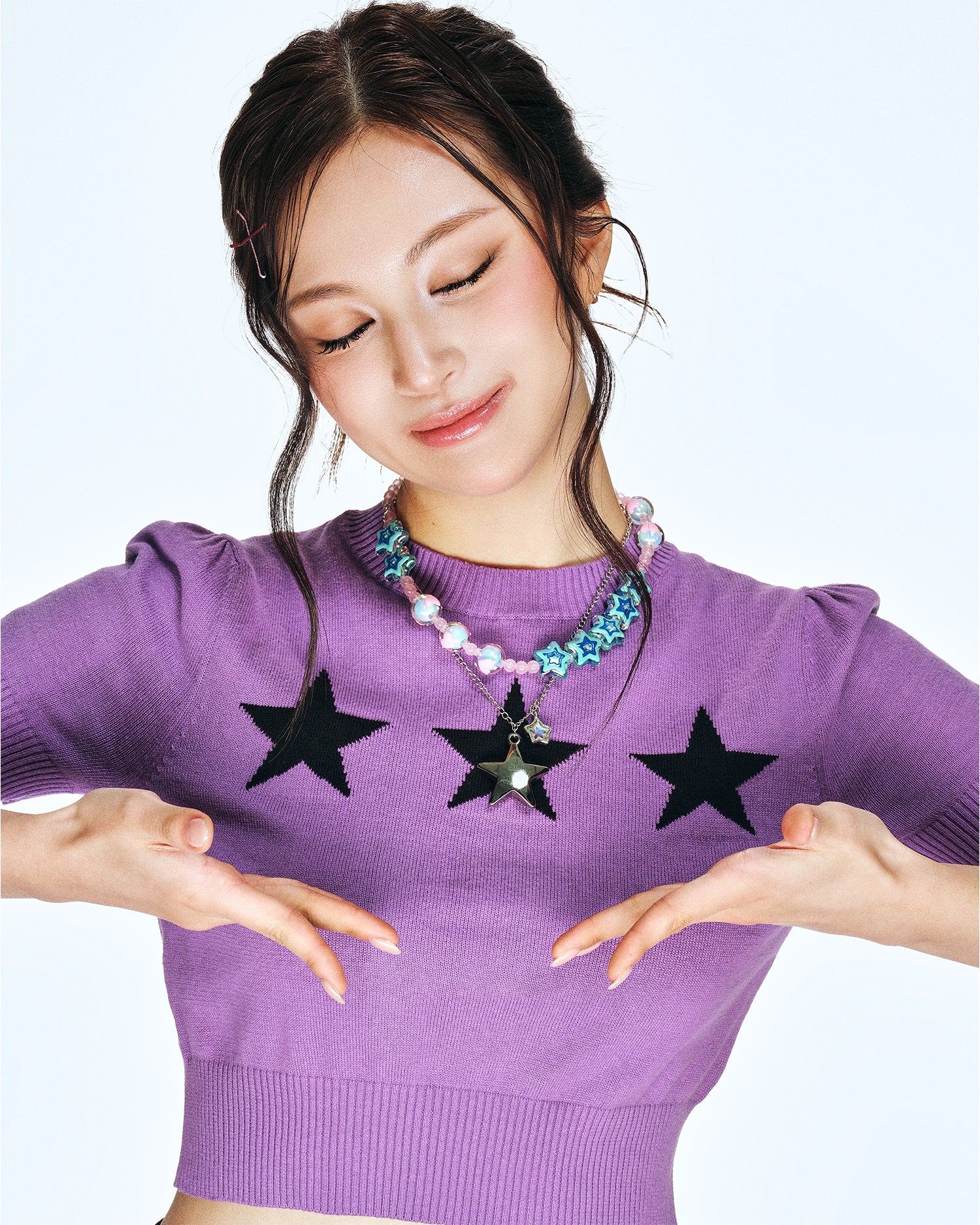 [SukiSuki] Layered Candy Star Necklace