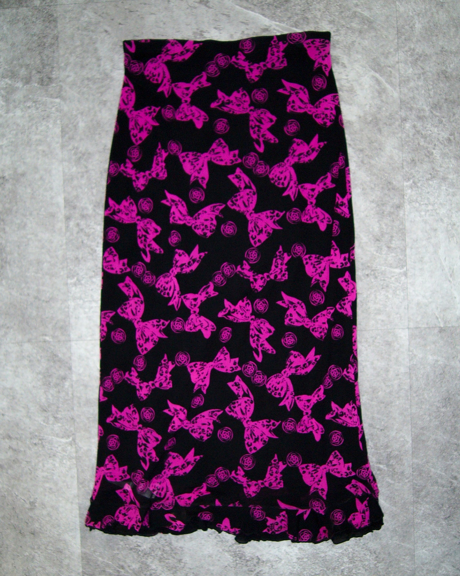 [Vintage] Ribbon Printing Skirt