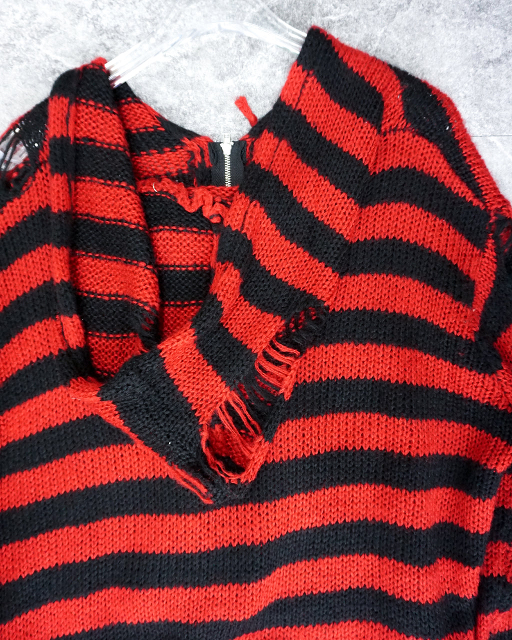 [Vintage] Red Stripe Hoodie