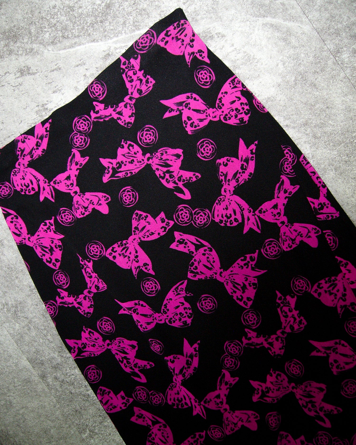 [Vintage] Ribbon Printing Skirt
