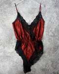 [Vintage] Red Lace Bodysuit