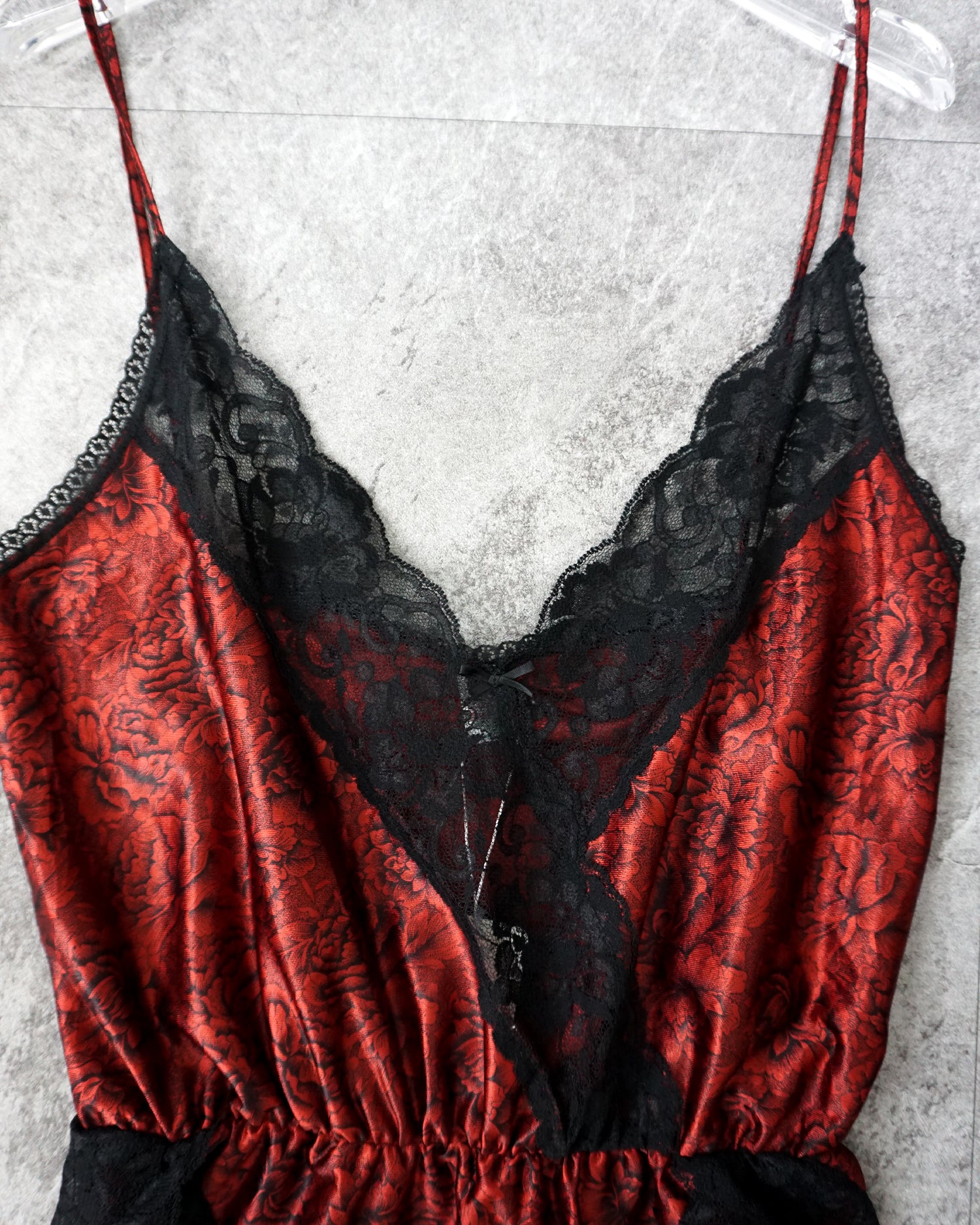 [Vintage] Red Lace Bodysuit