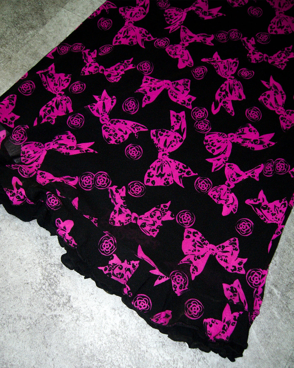 [Vintage] Ribbon Printing Skirt