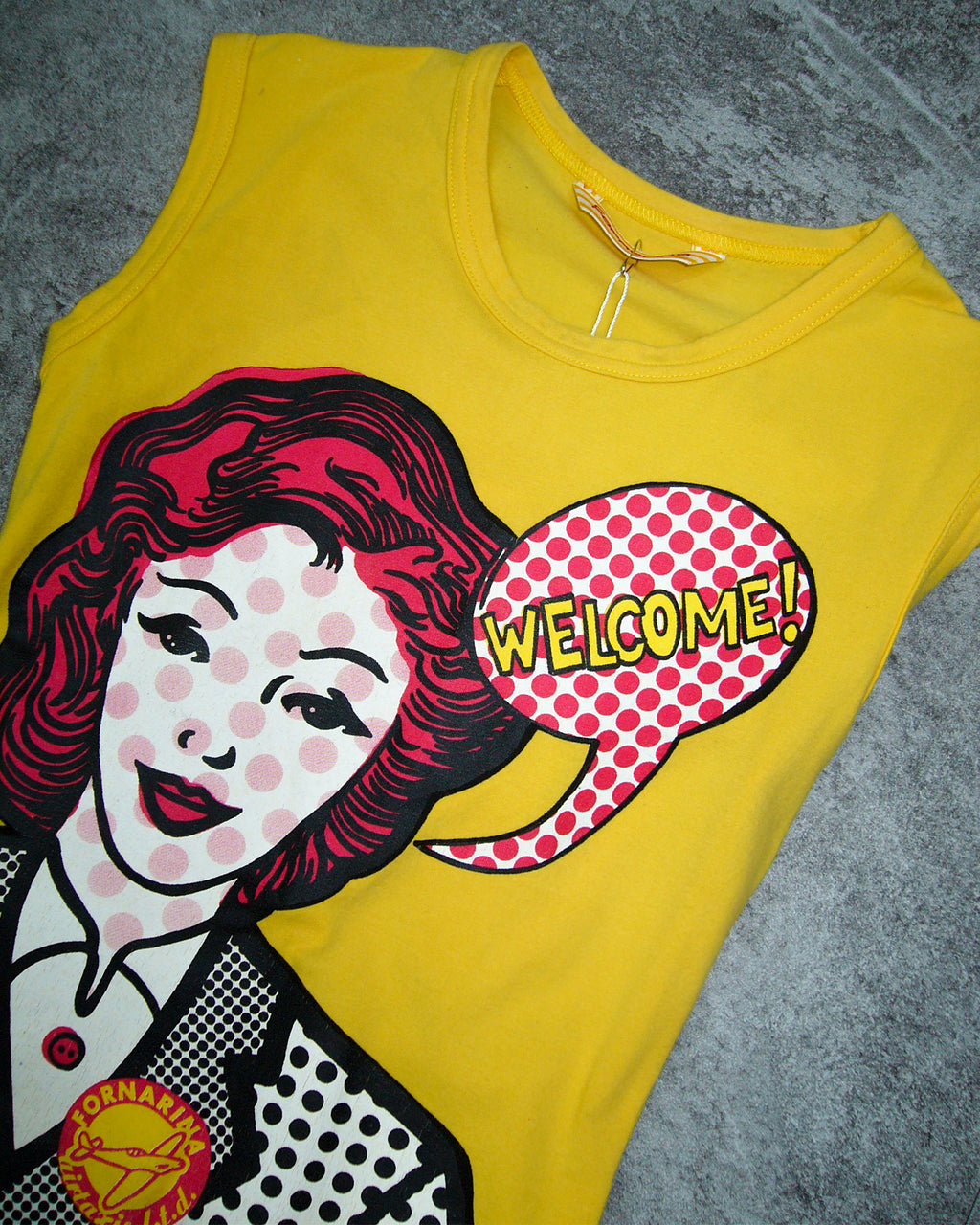 [Vintage] Pop Art Sleeveless Top