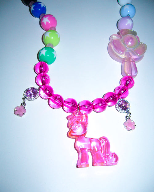 [SukiSuki] Pink Pony Necklace