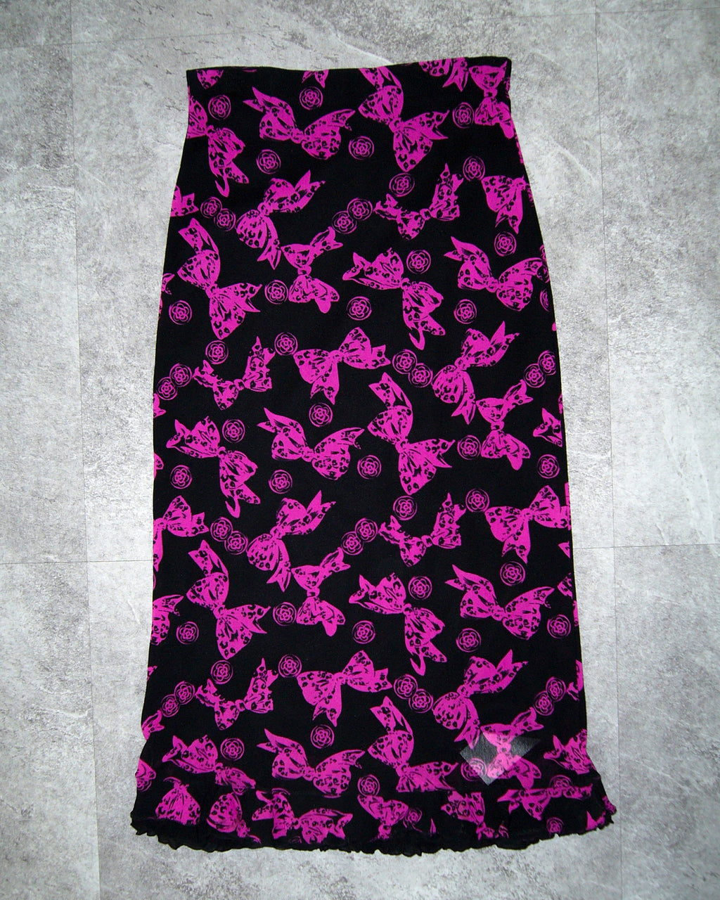 [Vintage] Ribbon Printing Skirt