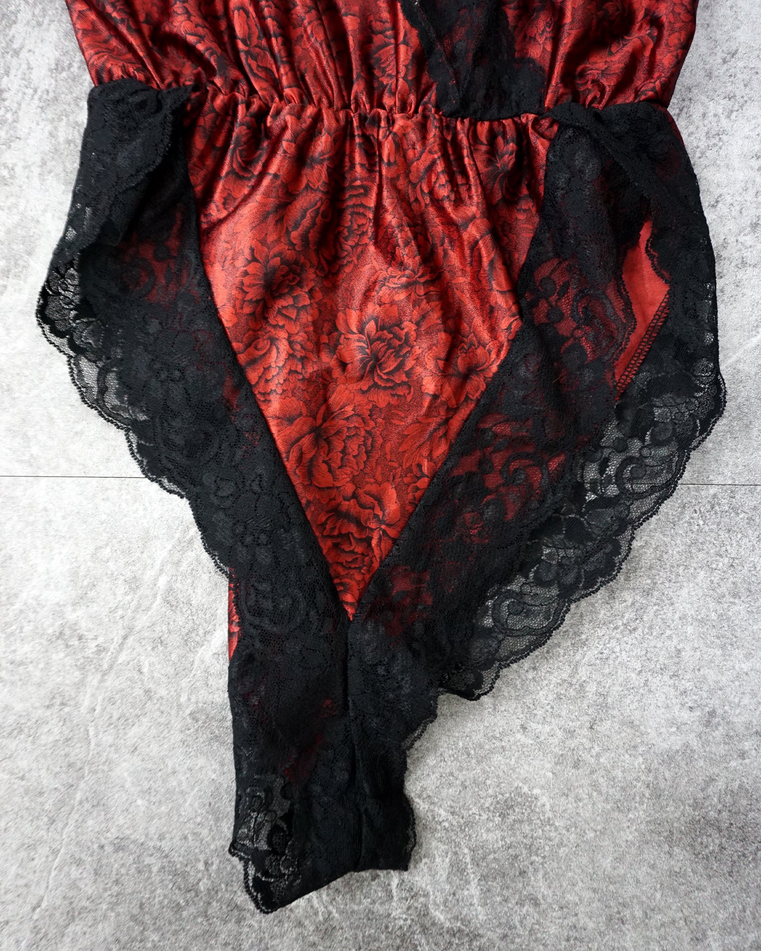 [Vintage] Red Lace Bodysuit
