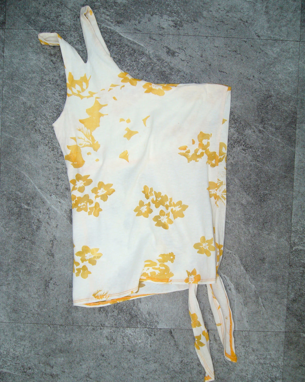 [Vintage] Printing One-Shoulder Top