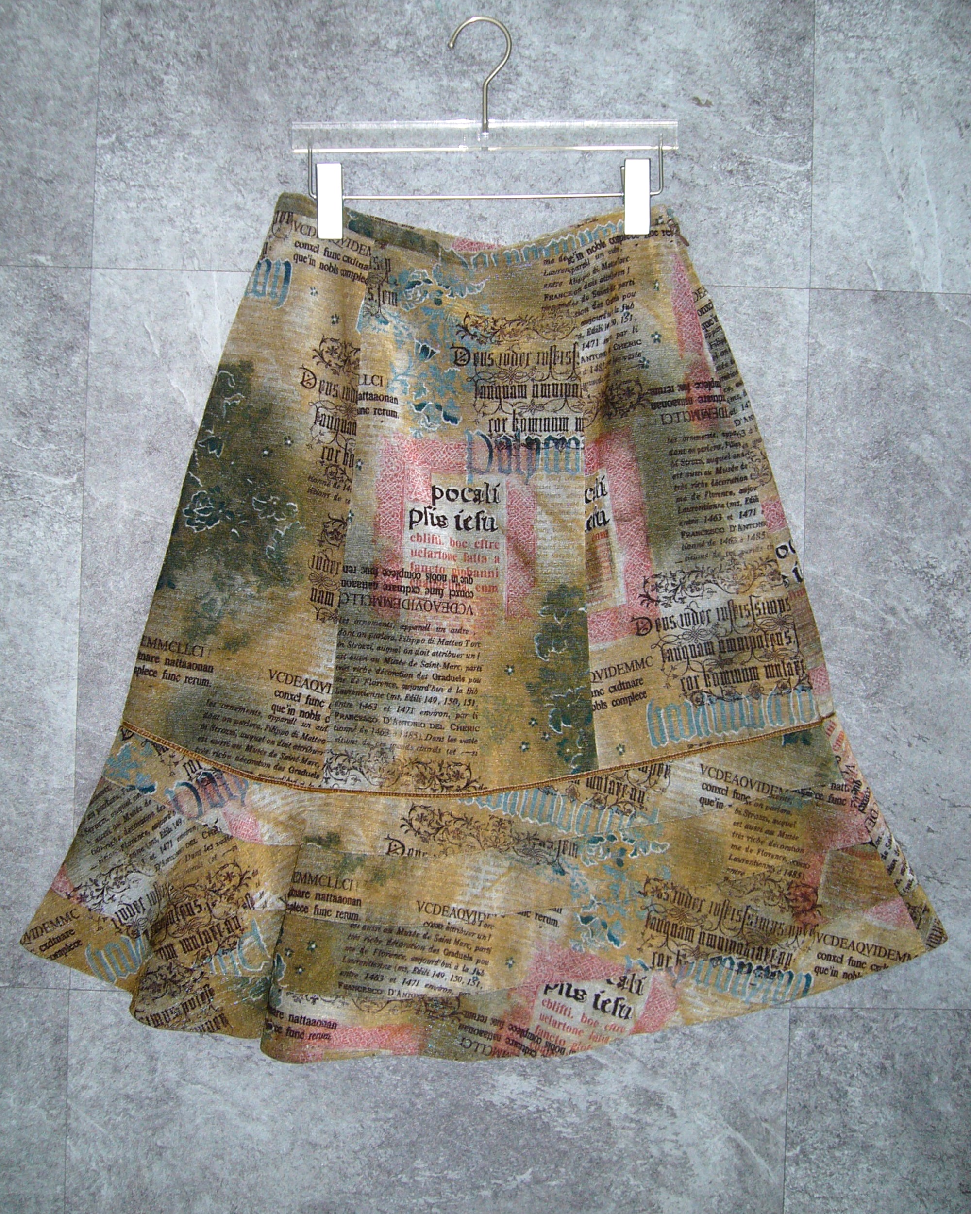 [Vintage] Lettering Long Skirt