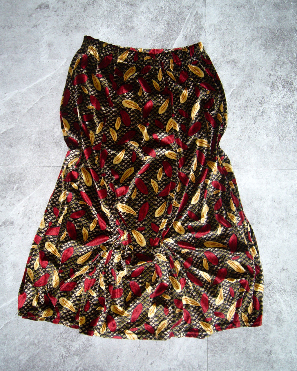 [Vintage] Leaf Printing Skirt