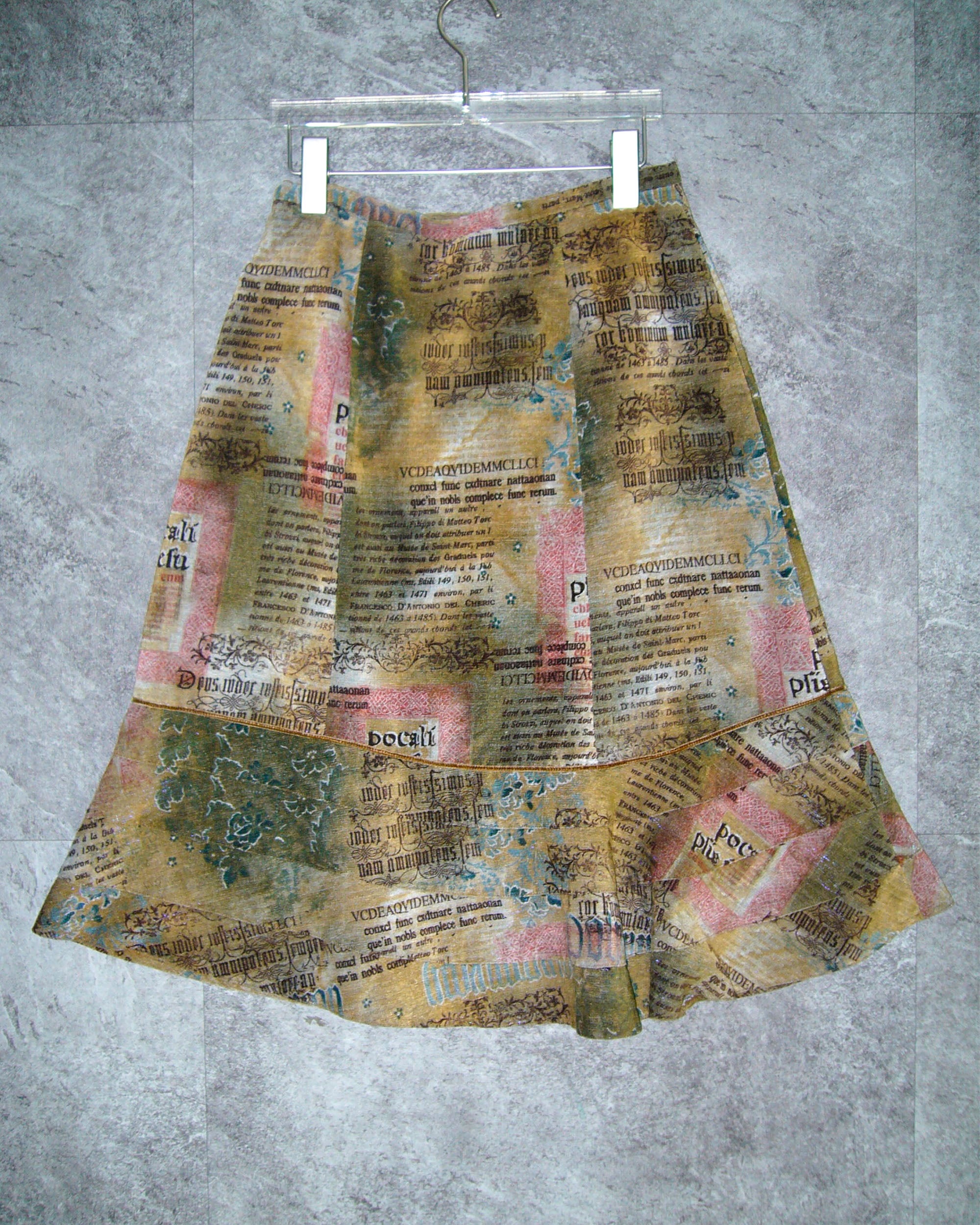 [Vintage] Lettering Long Skirt