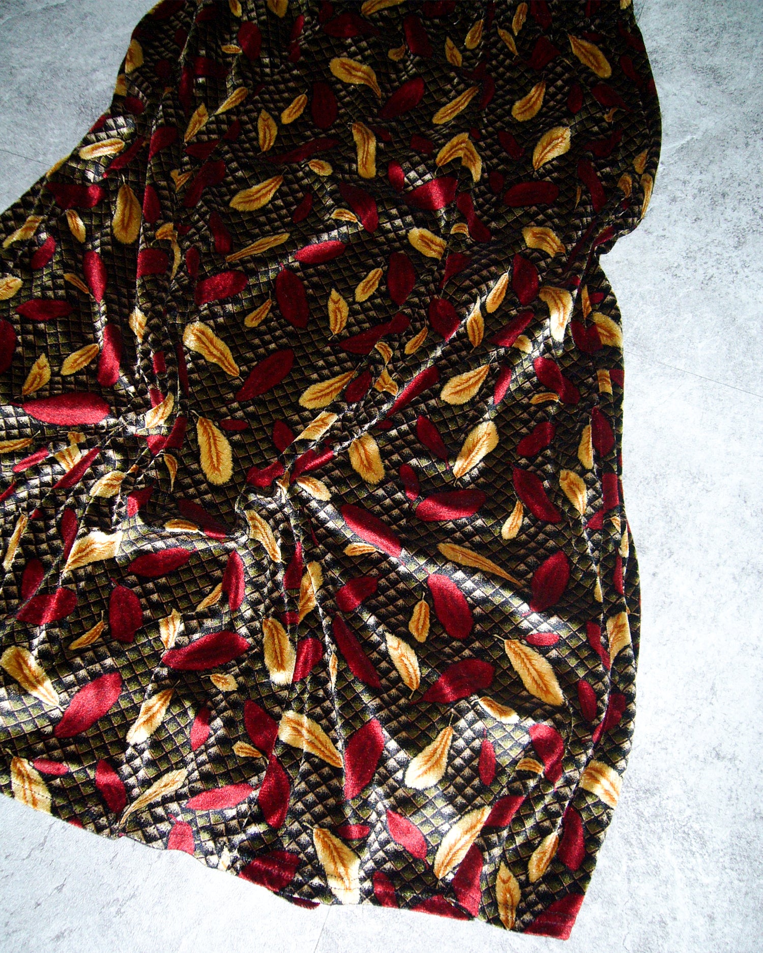 [Vintage] Leaf Printing Skirt
