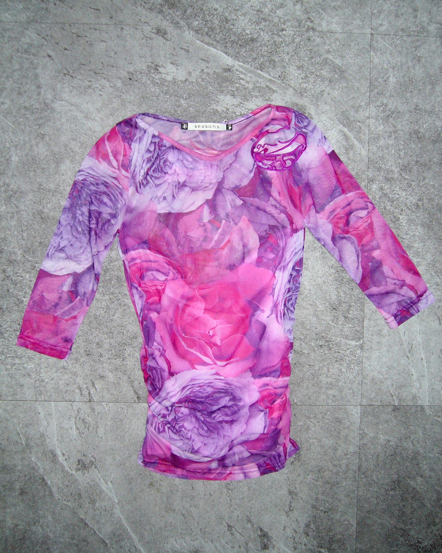 [Vintage] Layered Rose Top
