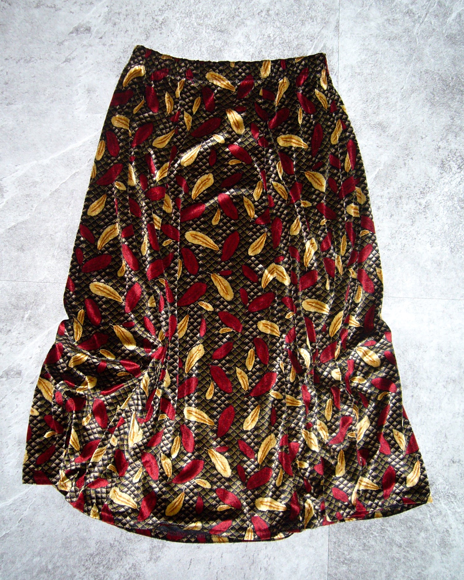 [Vintage] Leaf Printing Skirt