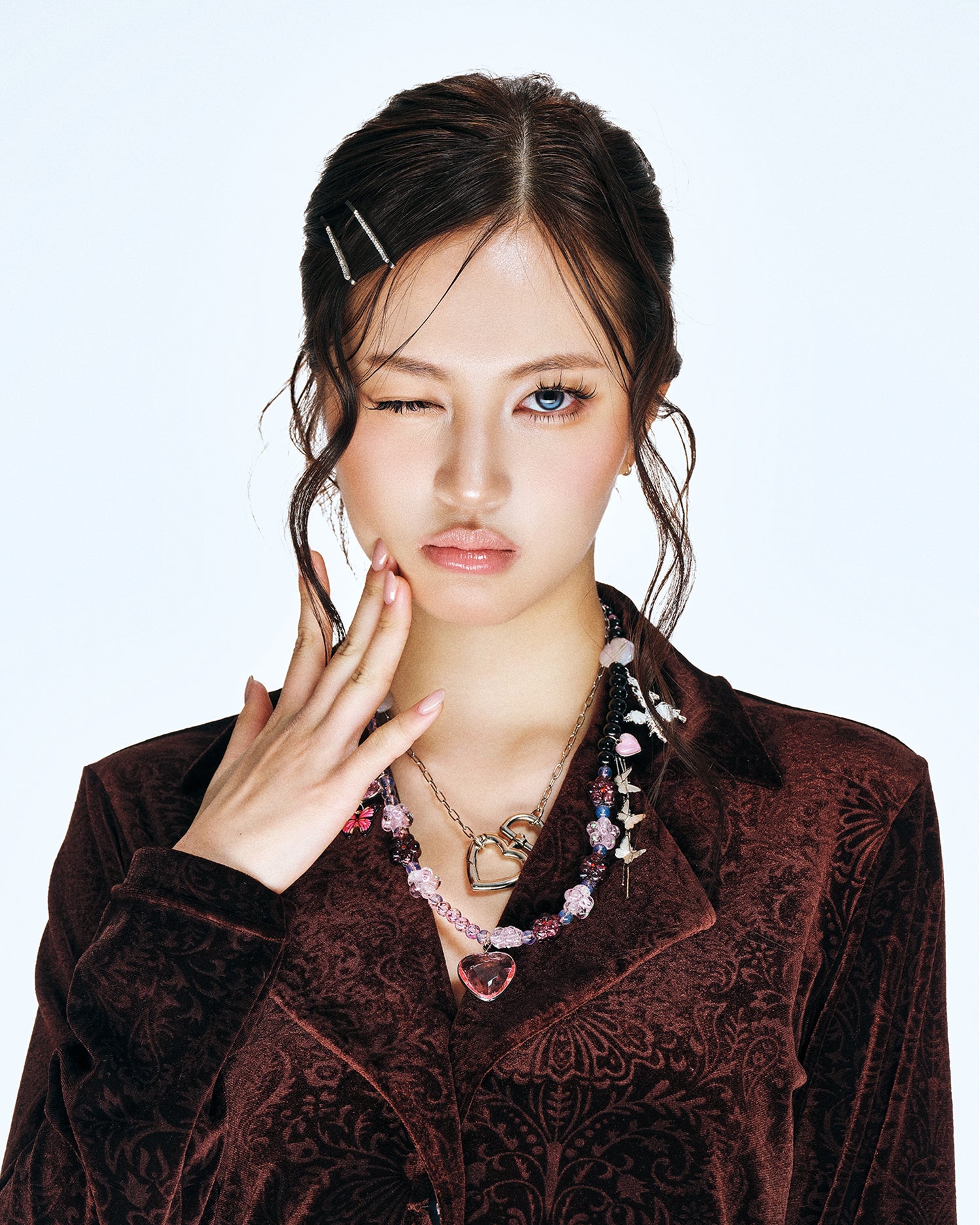 [SukiSuki] Flower Garden Heart Necklace