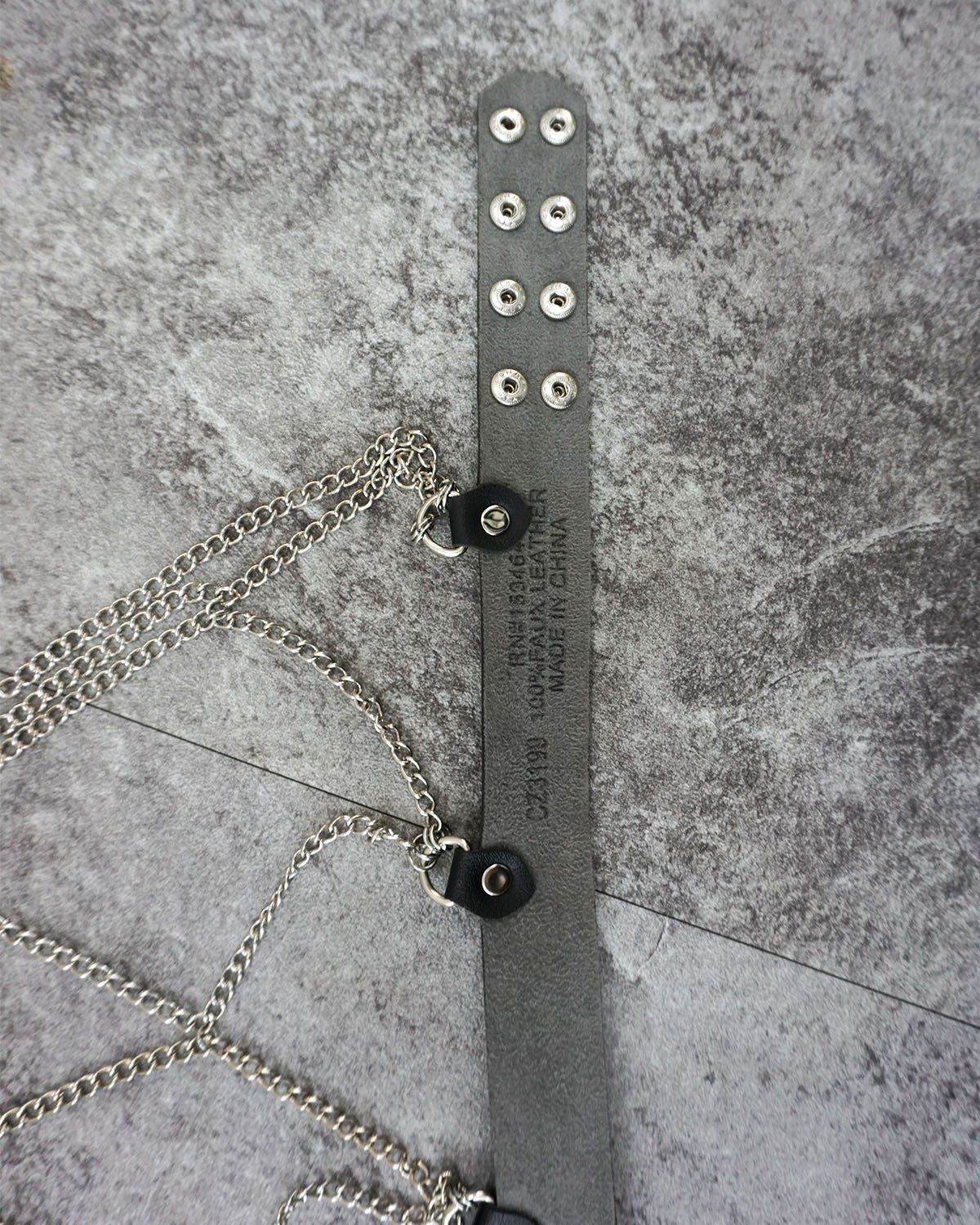 [Vintage] Leather Chain Belt