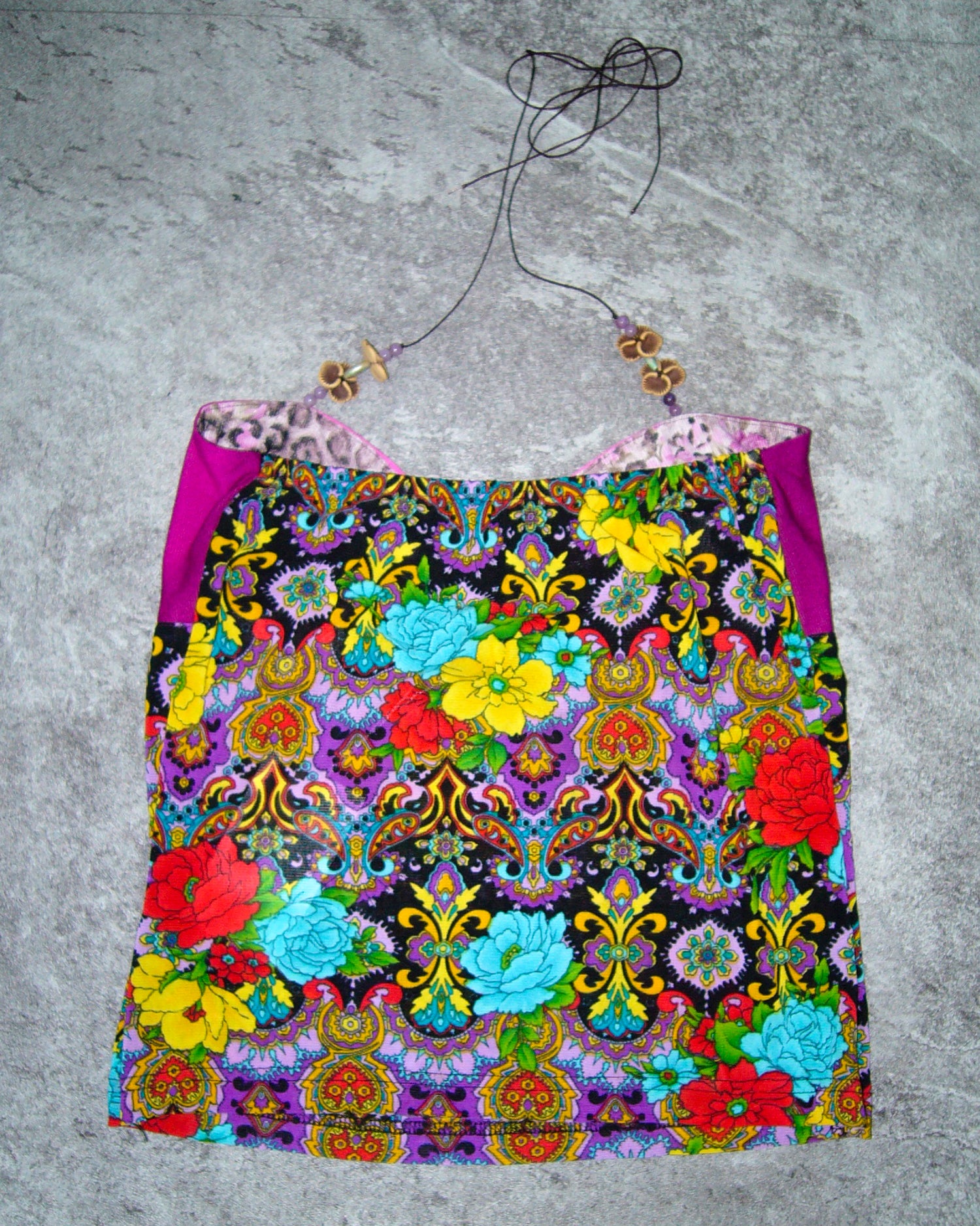 [Vintage] Flower Beads Top